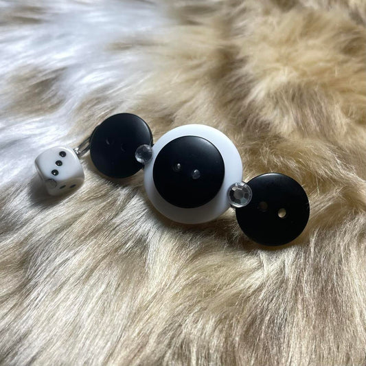 "ROLL THE DICE" Hair Barrette ୨୧