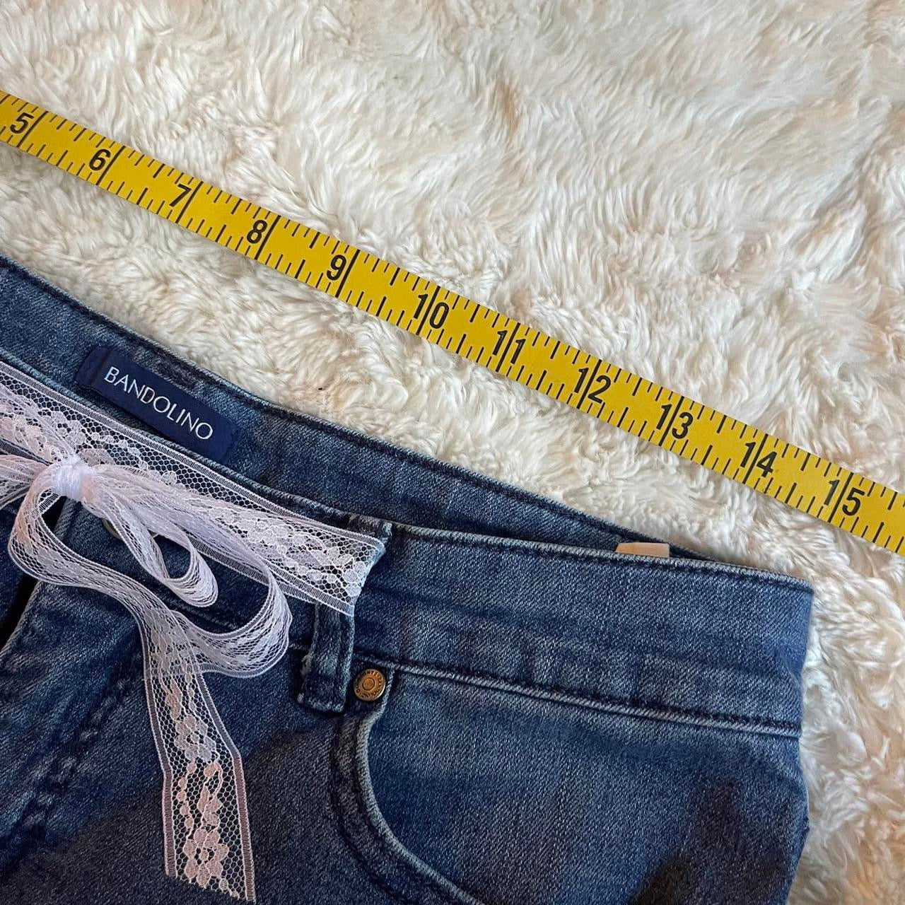 ୨୧ reworked OOAK vintage micro mini denim skirt with trim and baby pink bow details