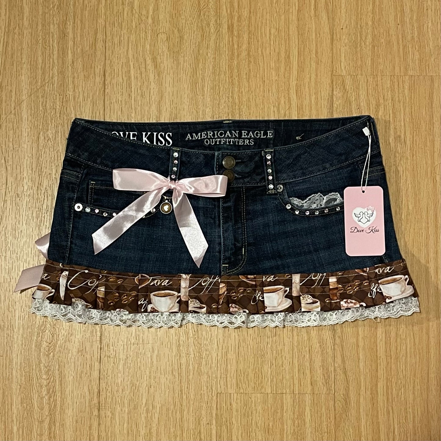CAPPUCCINO CUTIE Micro Mini Skirt - SIZE M