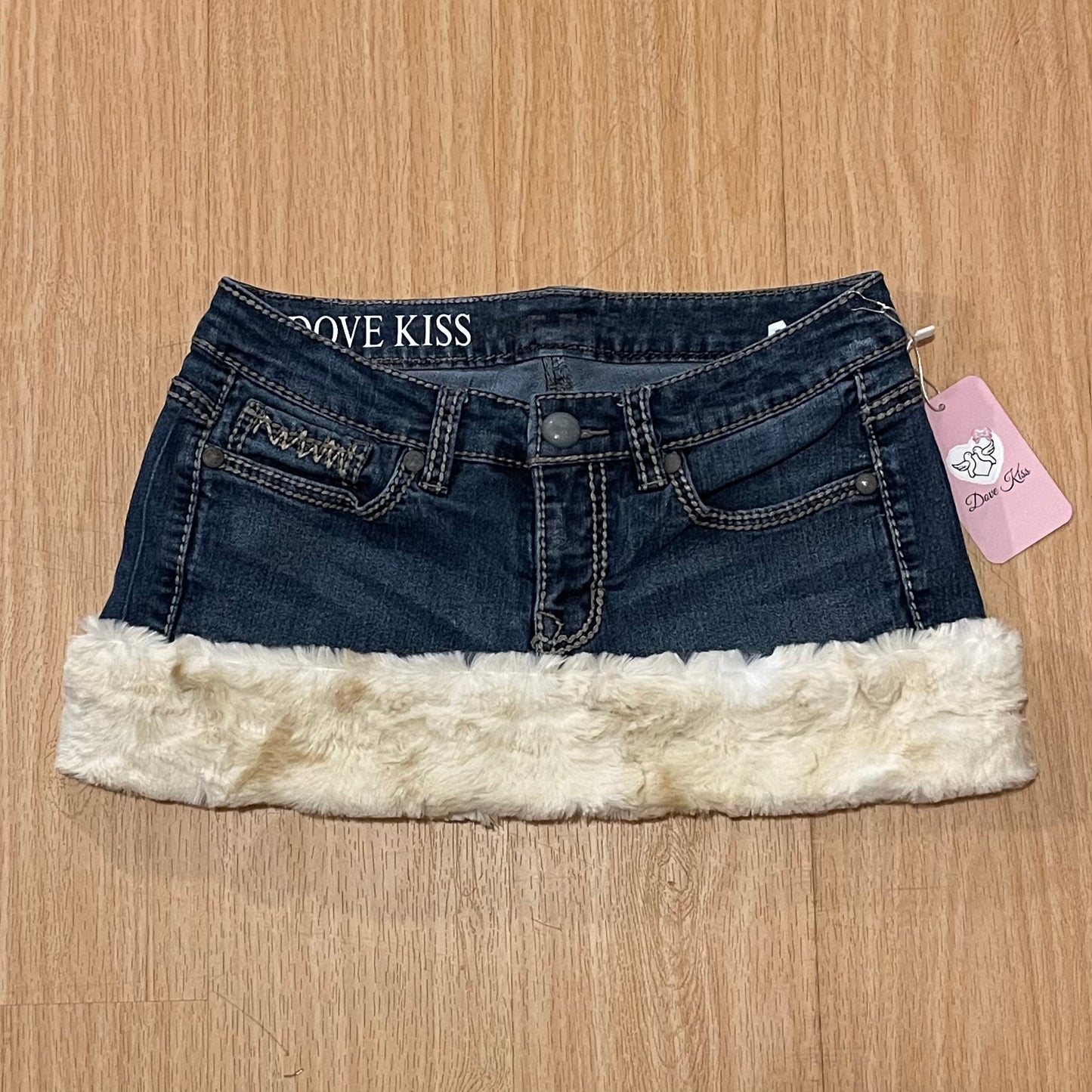 GLAMOUR PRINCESS Mini Faux Fur Skirt - SIZE S