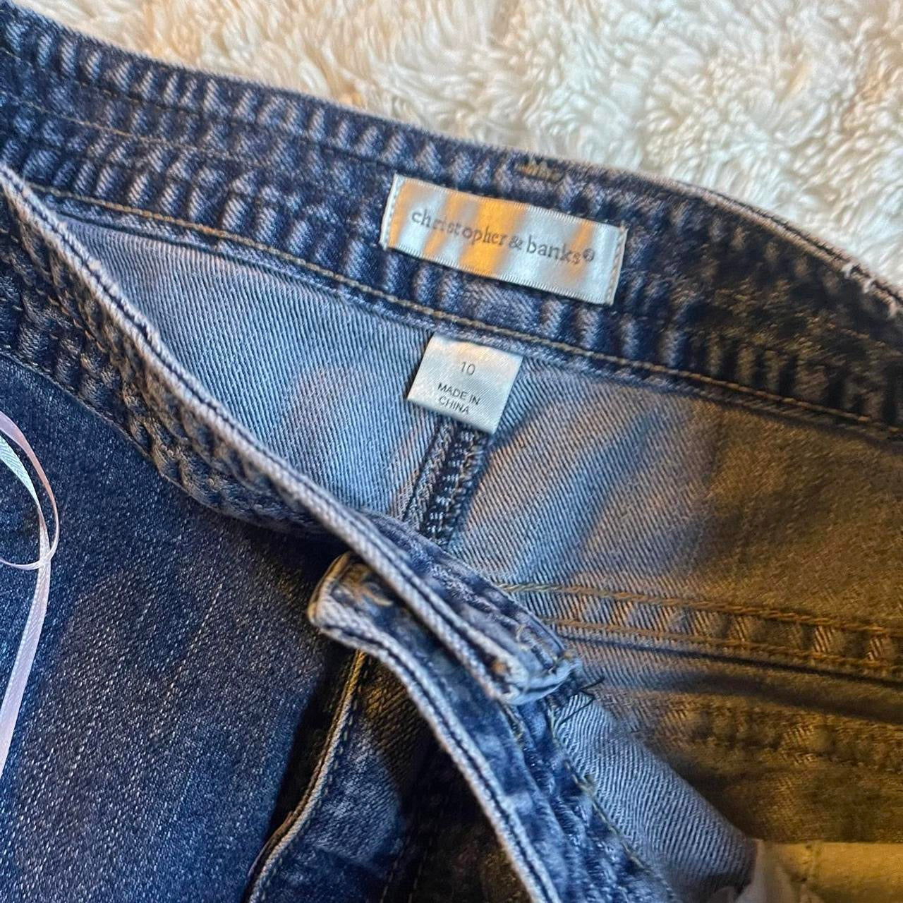 ୨୧ reworked OOAK vintage micro mini denim skirt with trim and bow details