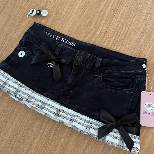 MUSIC PRINCESS Micro Mini Skirt Set - SIZE S