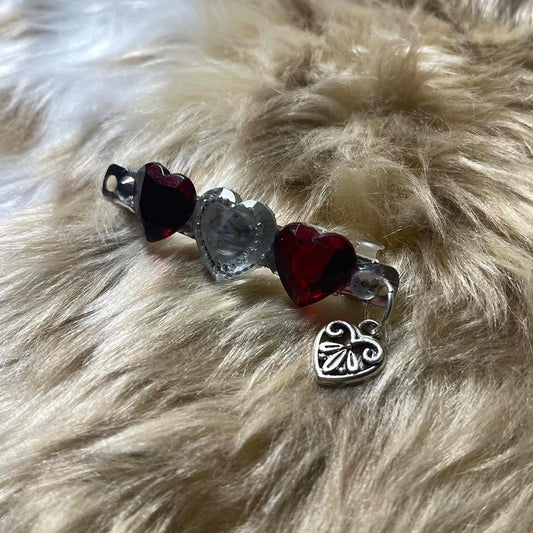 "RUBY HEARTBEAT" Hair Barrette ୨୧