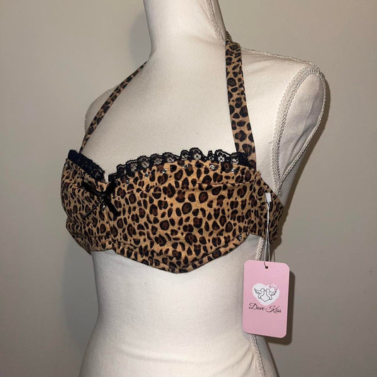 Cheetah Print Princess Bralette - SIZE M