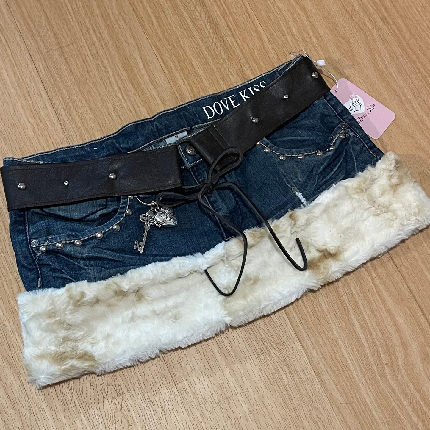 "ROCKSTAR PRINCESS" Micro Mini Faux Fur Skirt - SIZE L