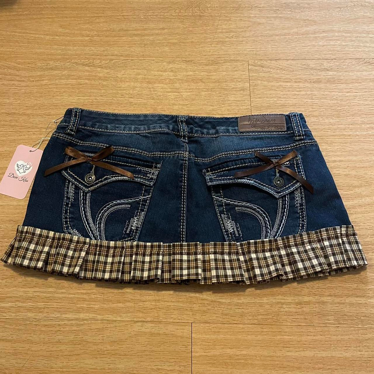 Reworked/Upcycled 70s Brooklyn Baby Princess Mini Skirt (with lace & embellishments)