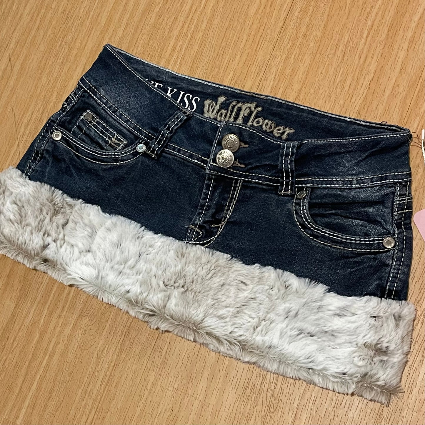 GLAMOUR PRINCESS Mini Faux Fur Skirt - SIZE XS