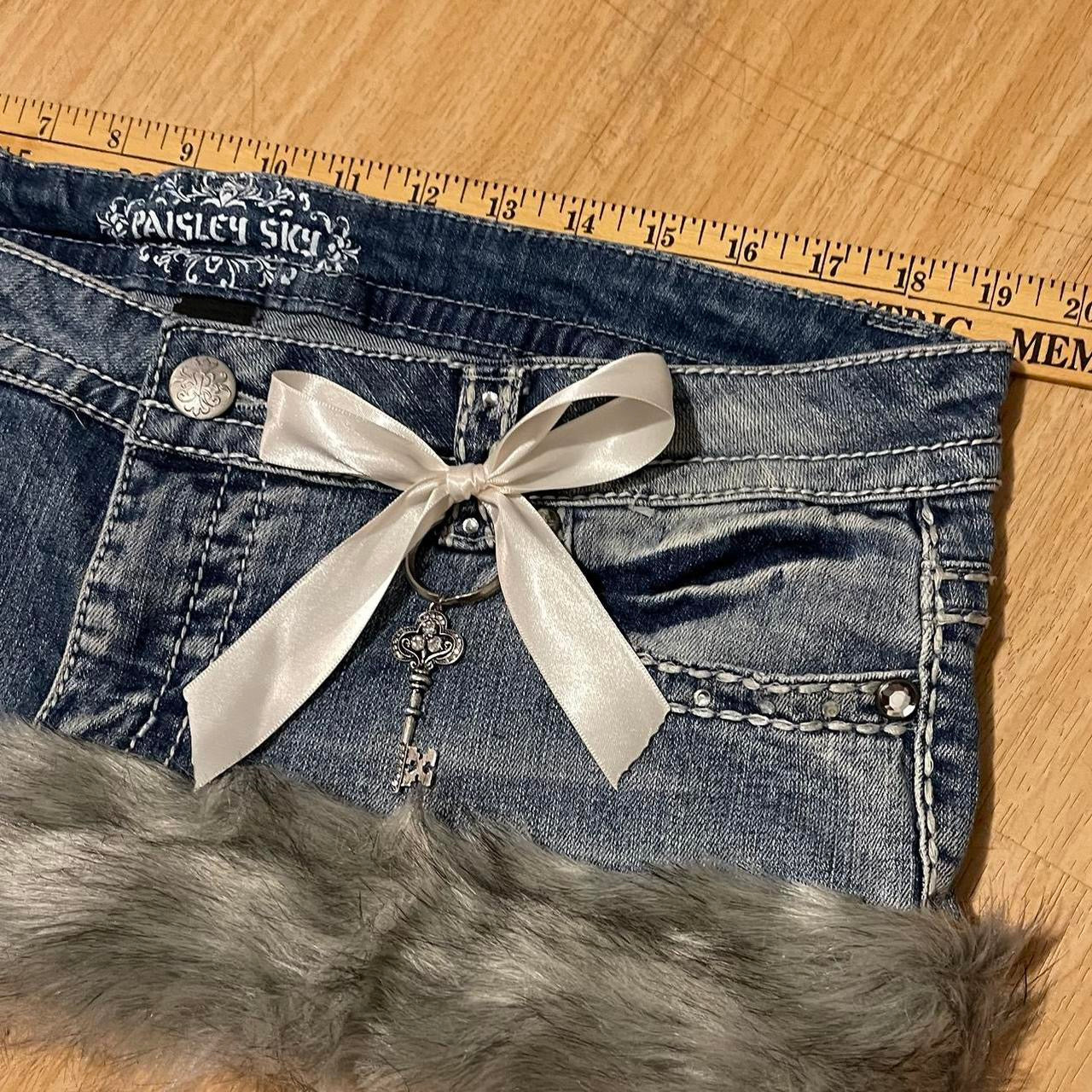 ୨୧ reworked OOAK y2k princess mini skirt