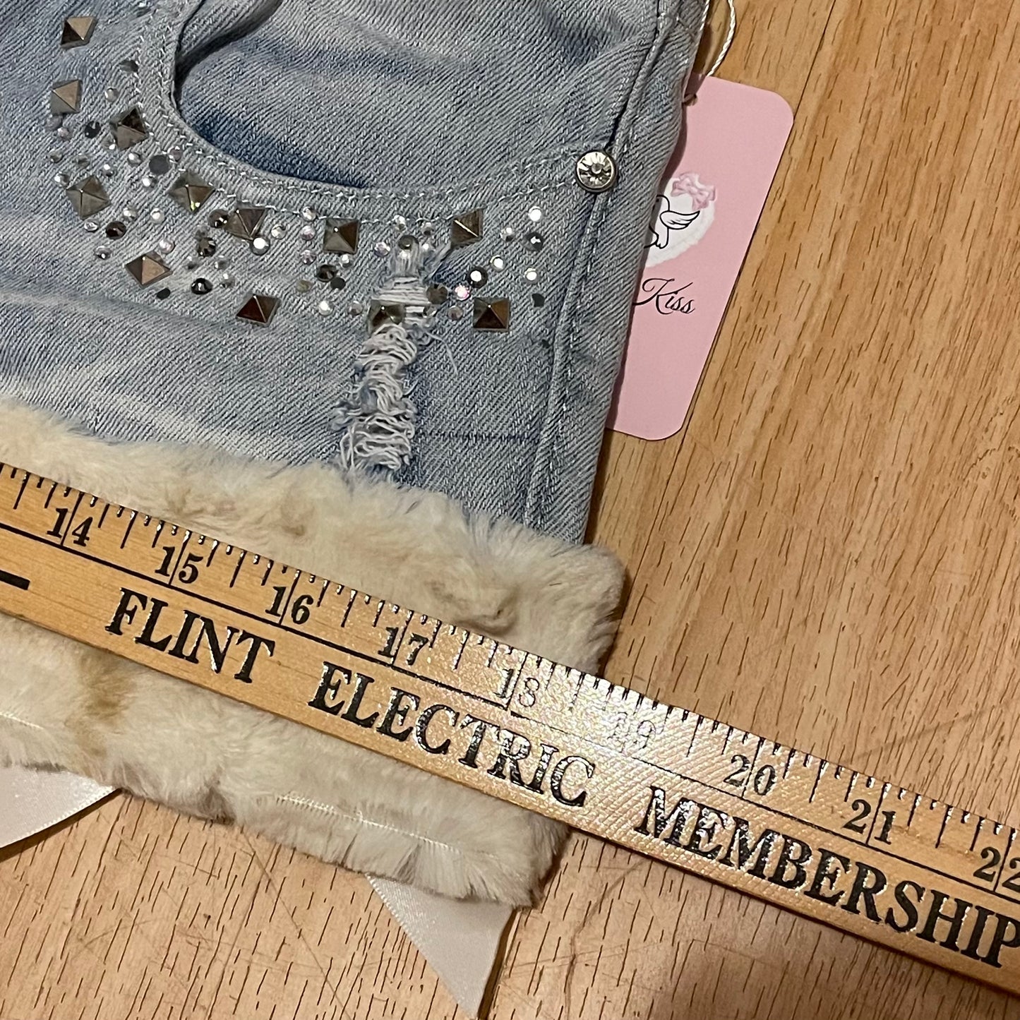 GLAMOUR PRINCESS Mini Faux Fur Skirt - SIZE M