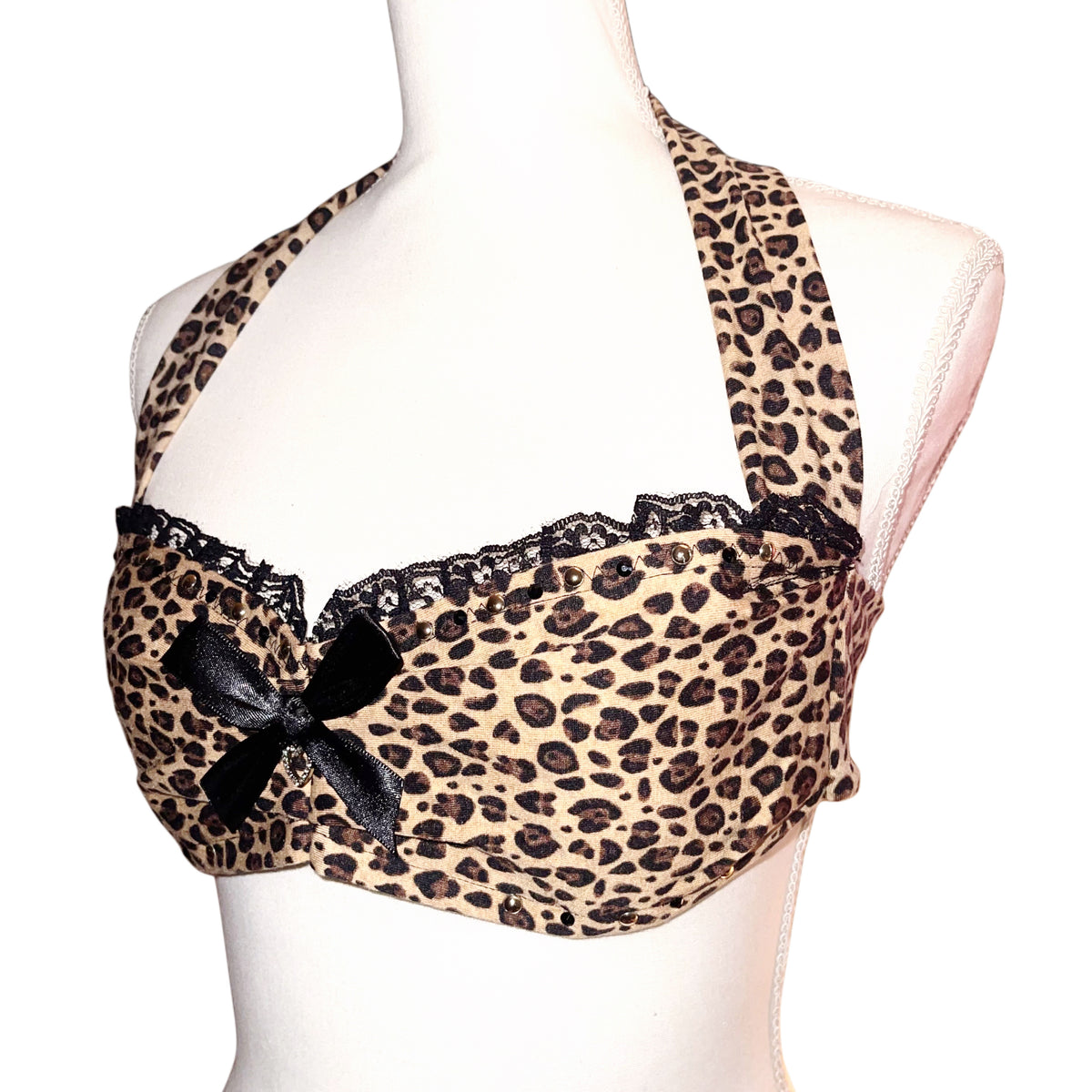 “PROWLER” Diva Leopard Print Halter Top Bralette