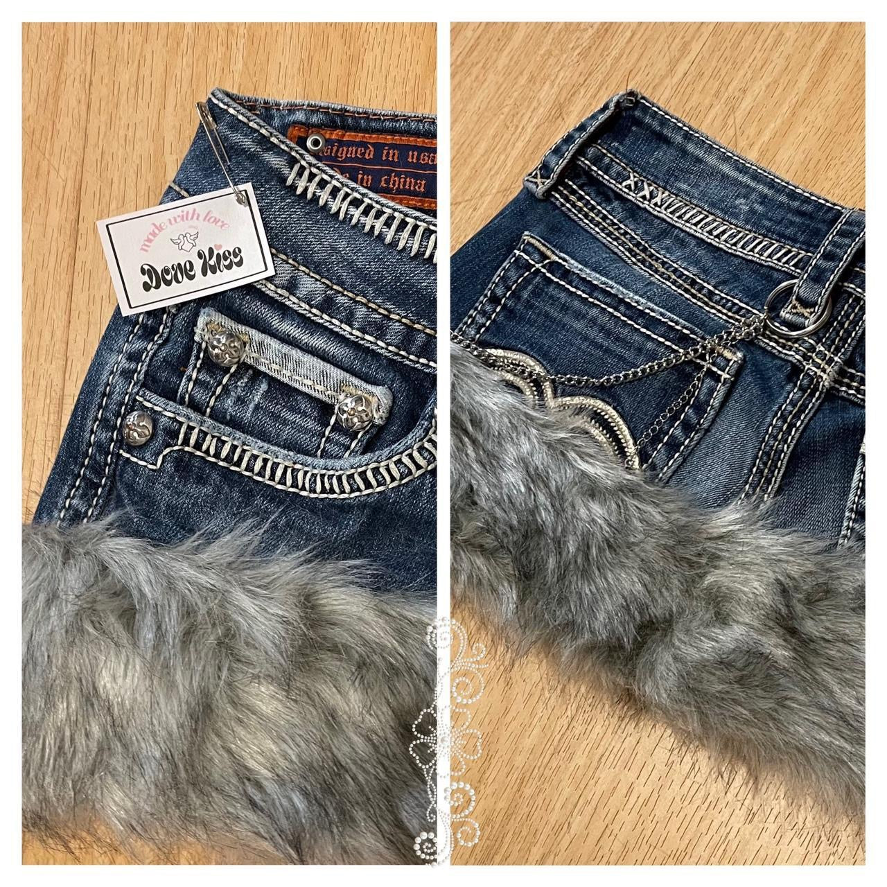 ୨୧ reworked OOAK extreme y2k “Luna” by Dove Kiss princess mini skirt
