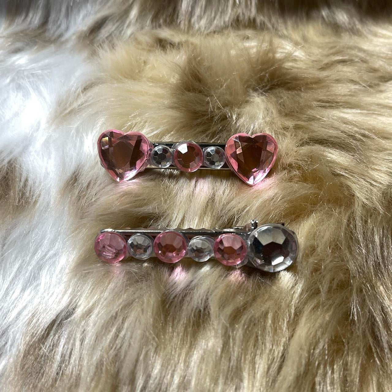 "TWINKLE HEARTS" Mini Hair Clip Set ୨୧
