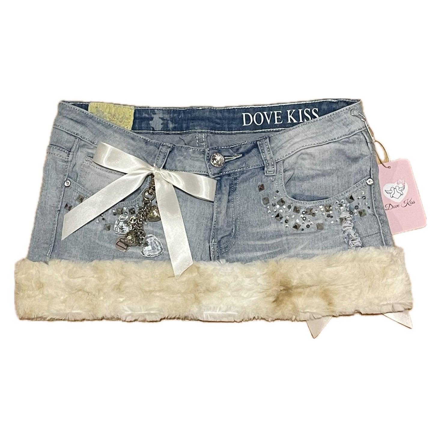 GLAMOUR PRINCESS Mini Faux Fur Skirt - SIZE M