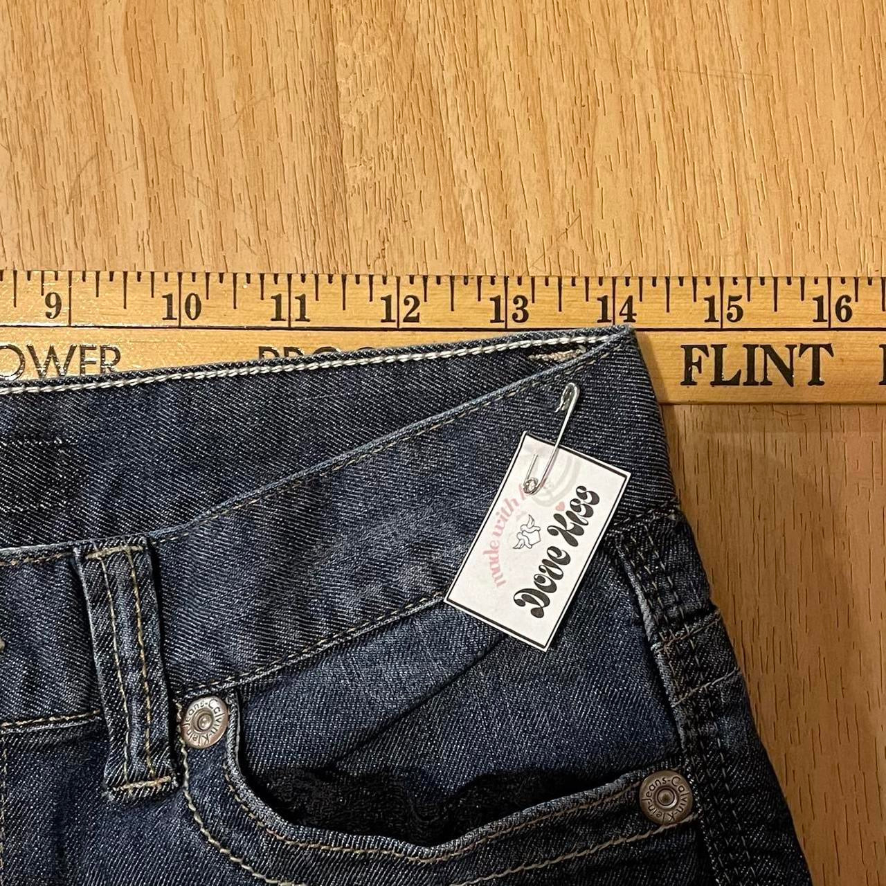 ୨୧ reworked OOAK y2k polka dot whimsy twee princess mini denim skirt