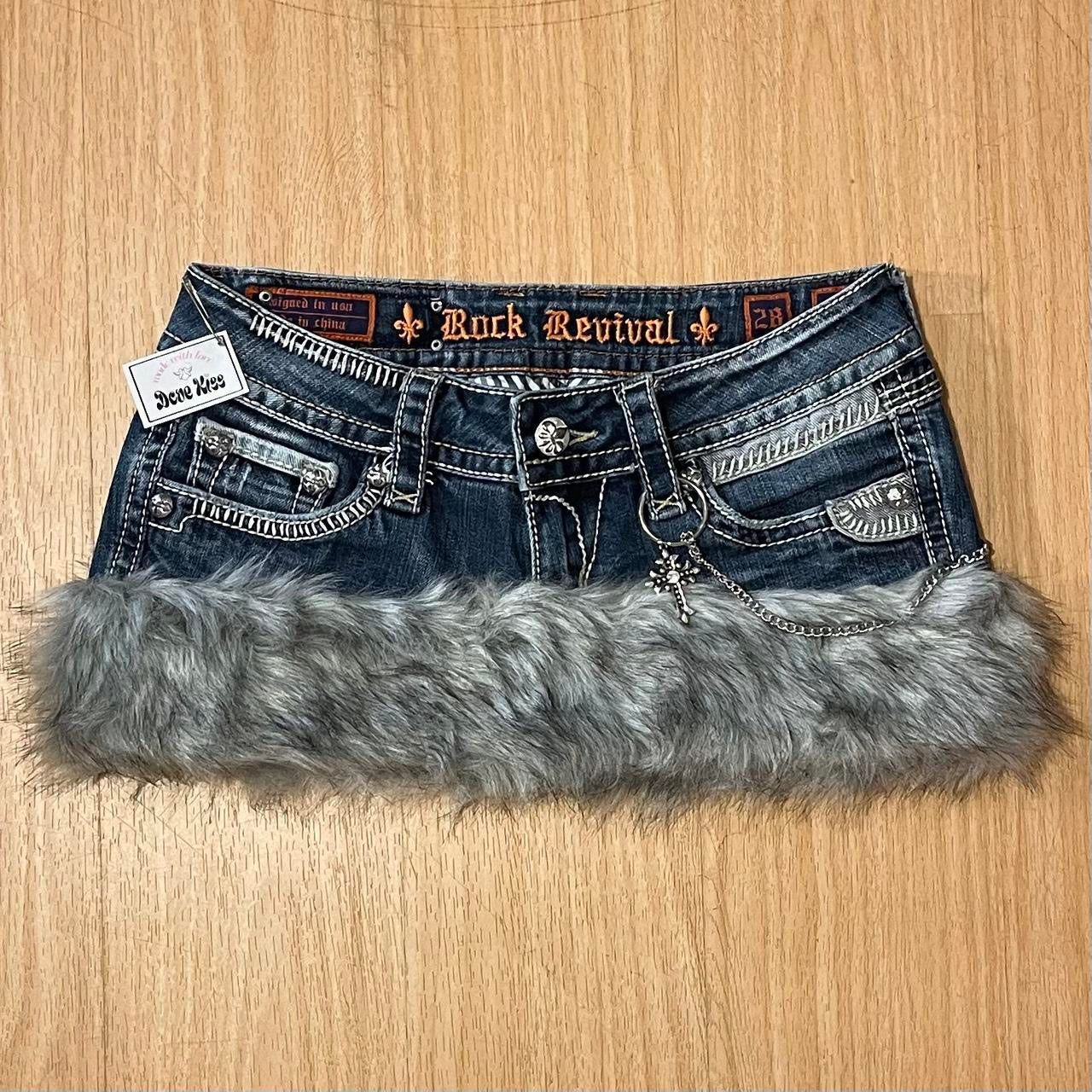 ୨୧ reworked OOAK extreme y2k “Luna” by Dove Kiss princess mini skirt