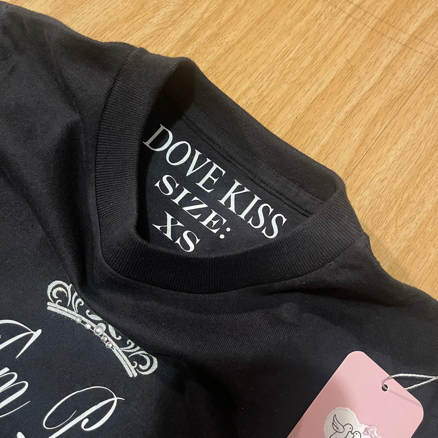 𓏲ּ𝄢  *DISCOUNTED* ‘Hi! I’m Princess’ baby tee with rhinestones