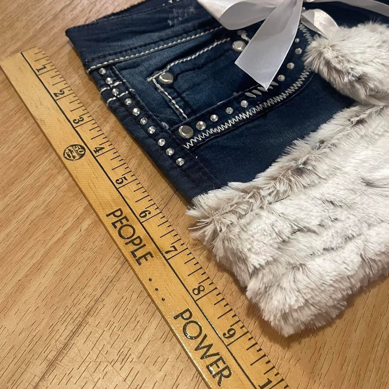 TOUGH COOKIE Mini Faux Fur Skirt - SIZE L