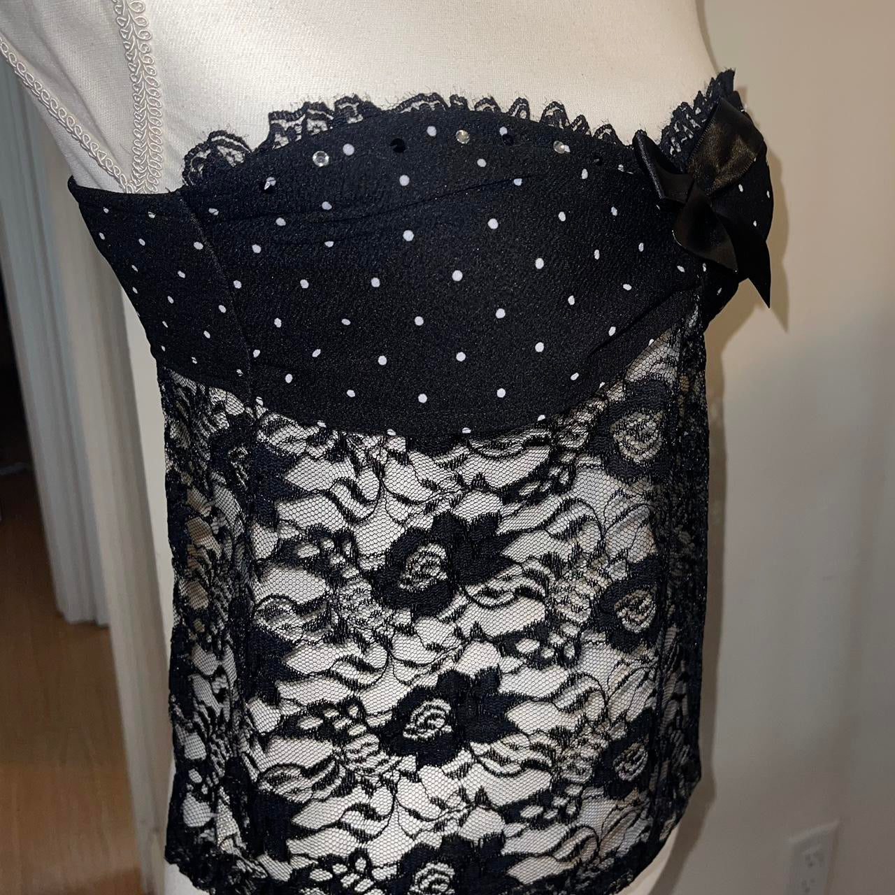 "LOCKHEART" Polka Dot Princess Top - SIZE M