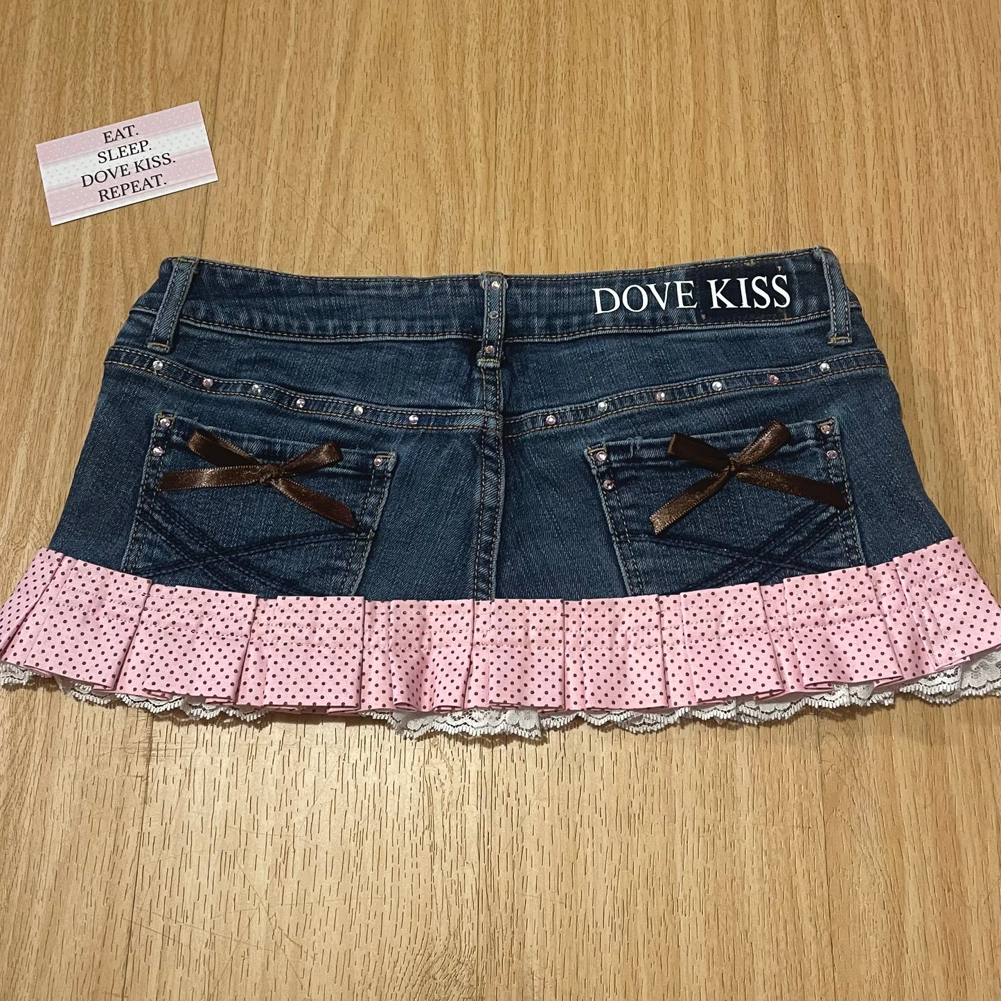 𓏲ּ𝄢 ‘𝐶𝑎𝑓𝑒 𝐷'𝑎𝑚𝑜𝑢𝑟’ Baby Pink Princess Micro Mini Skirt - SIZE XS