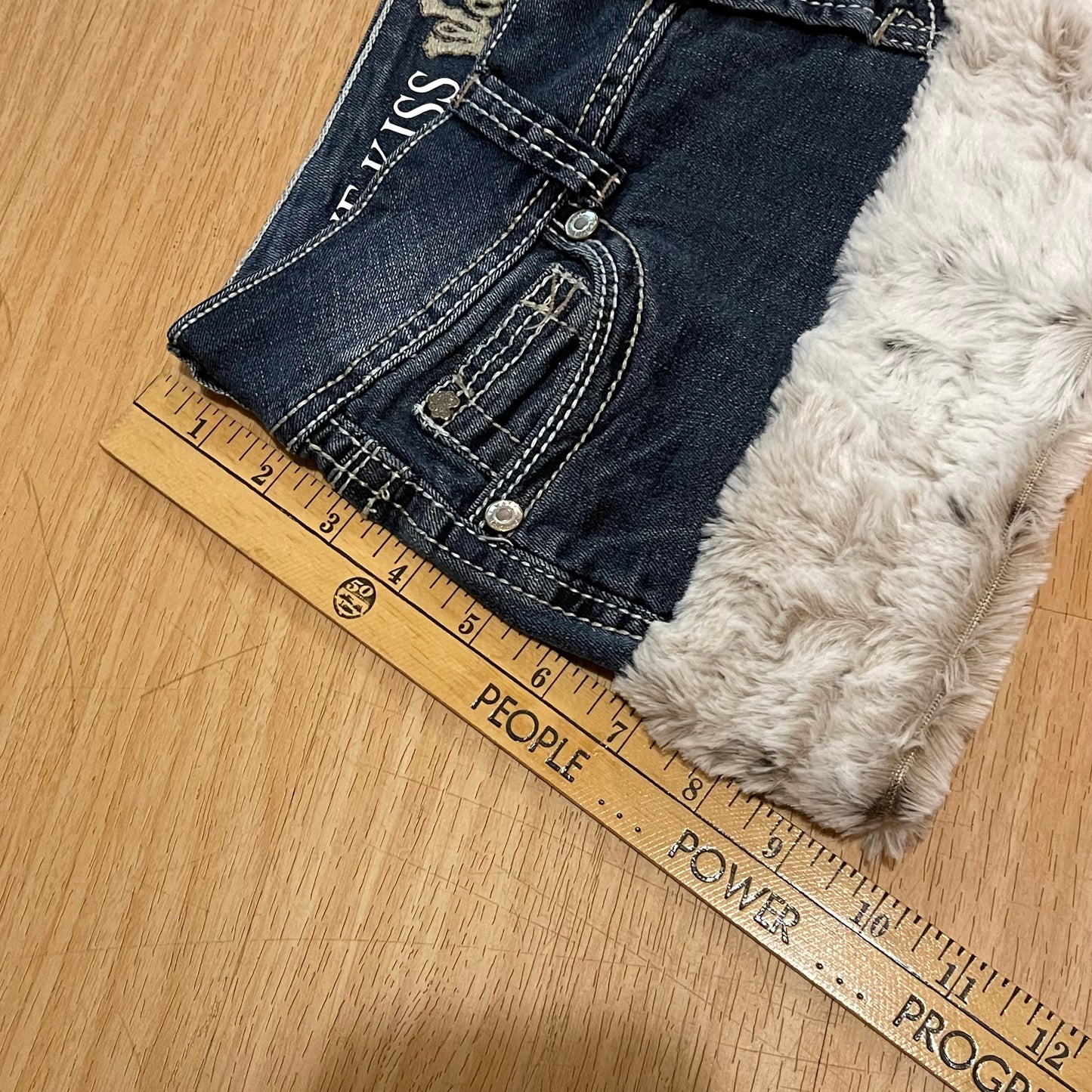 GLAMOUR PRINCESS Mini Faux Fur Skirt - SIZE XS