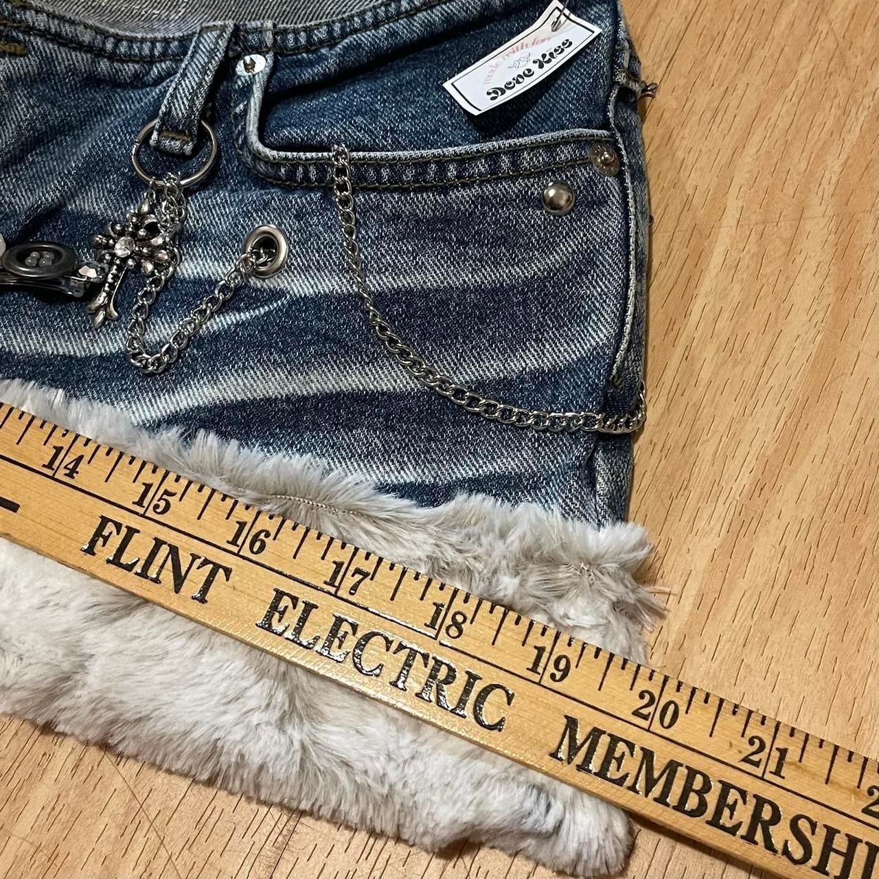 𓏲ּ𝄢 2000s Grunge Princess Micro Mini Skirt - SIZE M