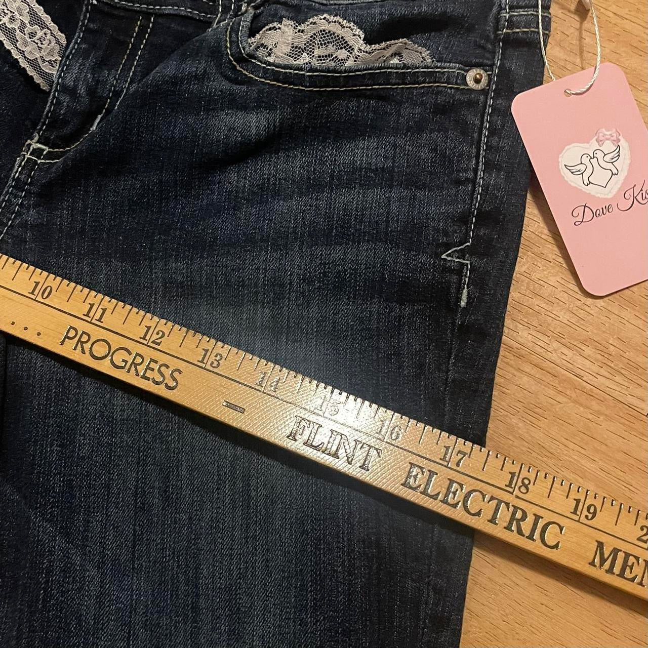 OOAK Princess Ribbon Jeans (with lace & bows)