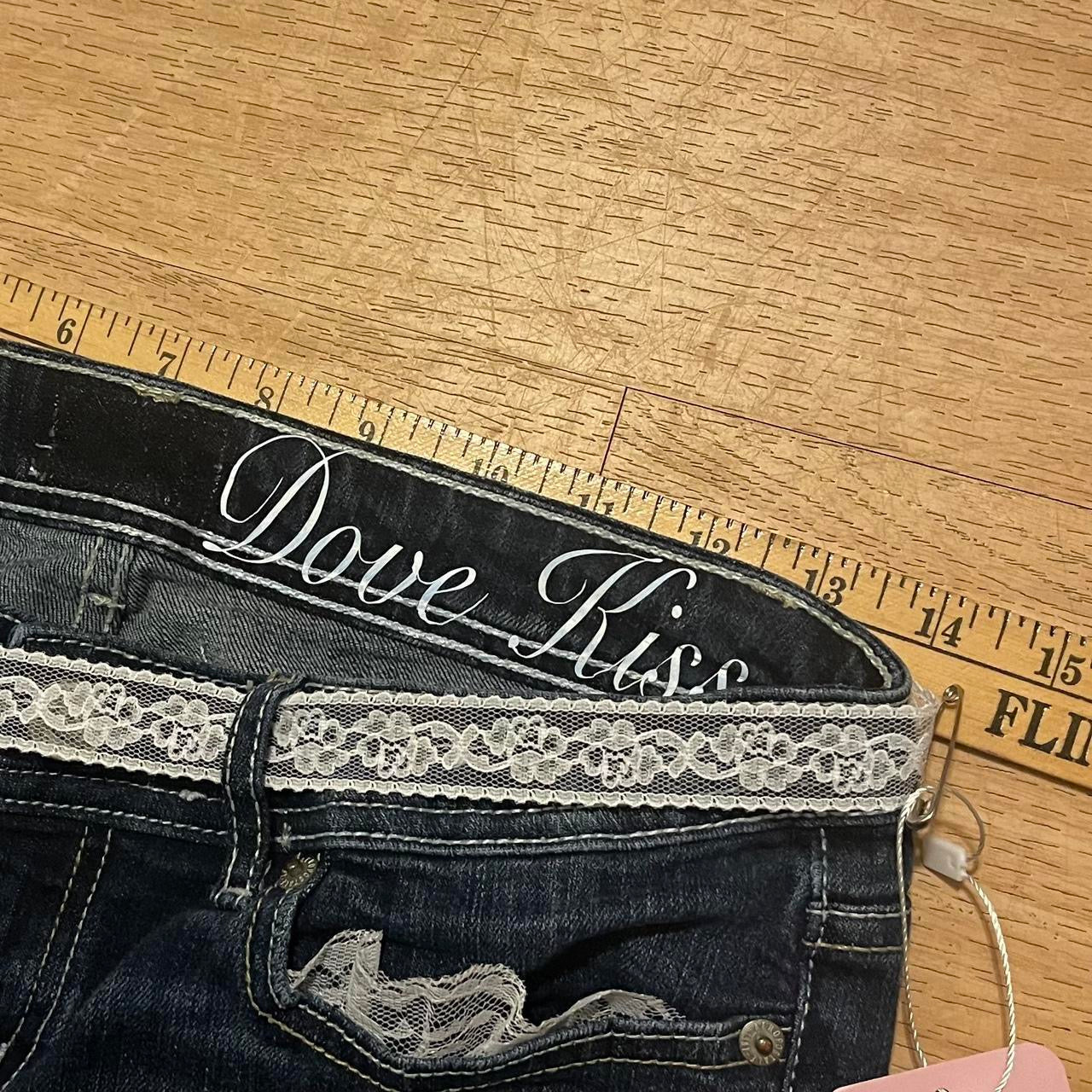 OOAK Princess Ribbon Jeans (with lace & bows)