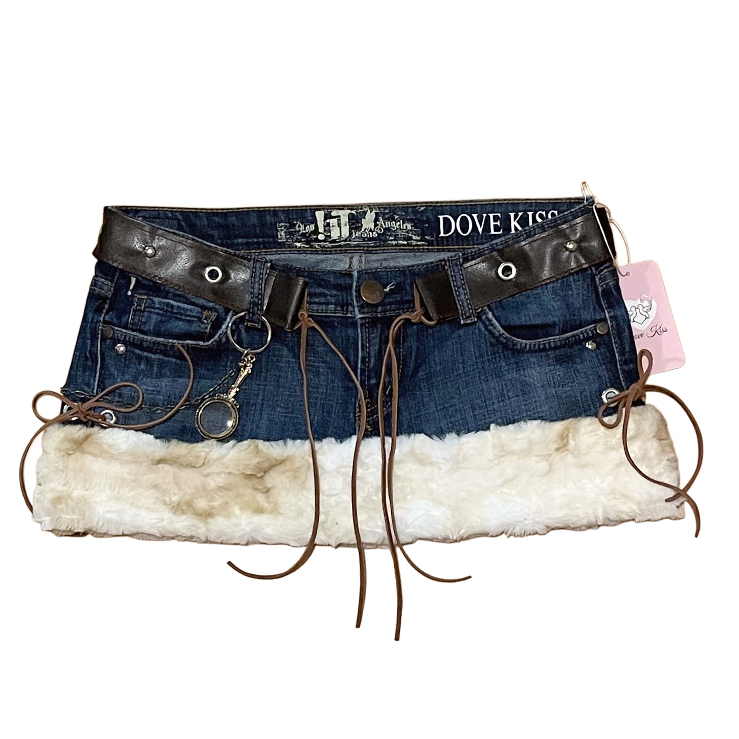 "ROCKSTAR PRINCESS" Micro Mini Faux Fur Skirt - SIZE M