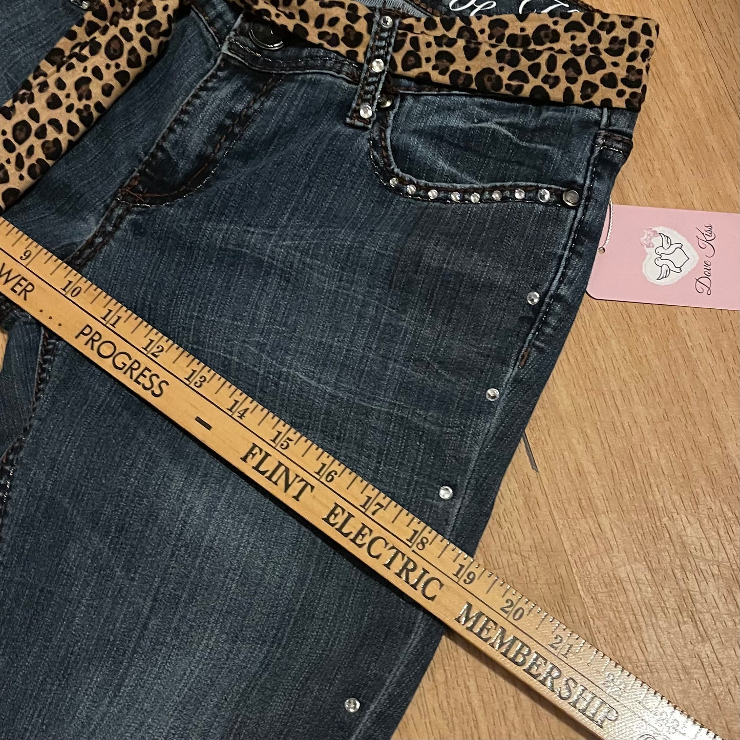 Reworked/Upcycled 80s Diva OOAK Jeans (with belt and embellishments)
