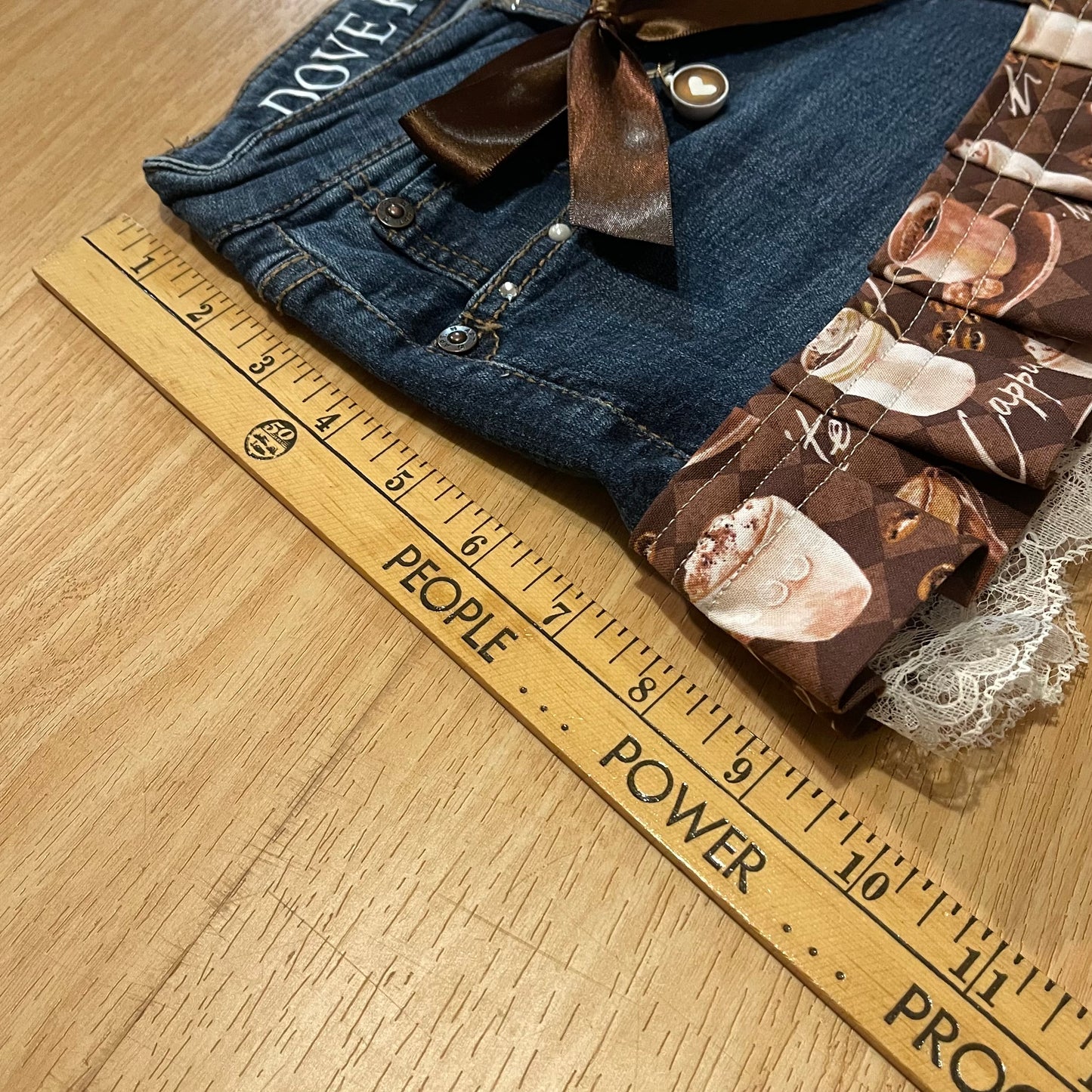 𓏲ּ𝄢 2000s ‘Cappuccino Cutie’ Princess Micro Mini Skirt - SIZE SMALL