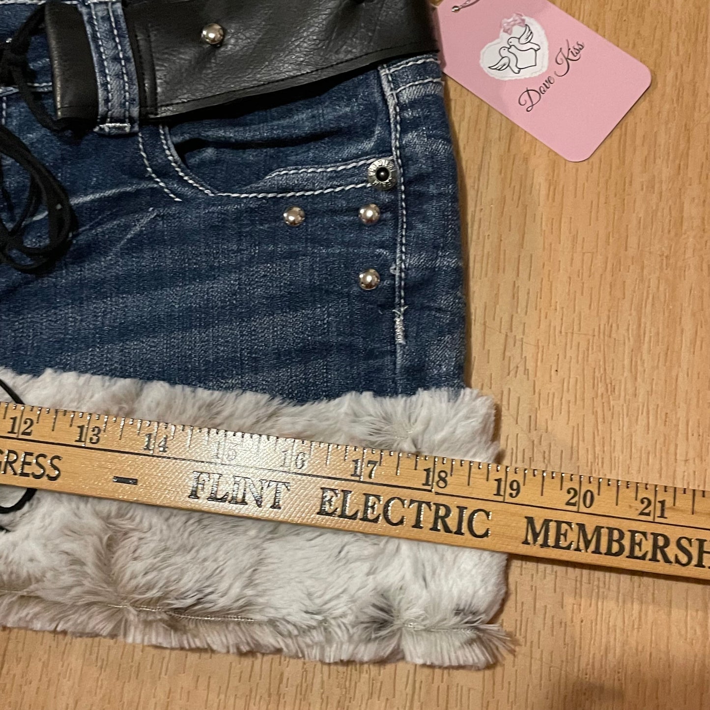 "ROCKSTAR PRINCESS" Micro Mini Faux Fur Skirt - SIZE M