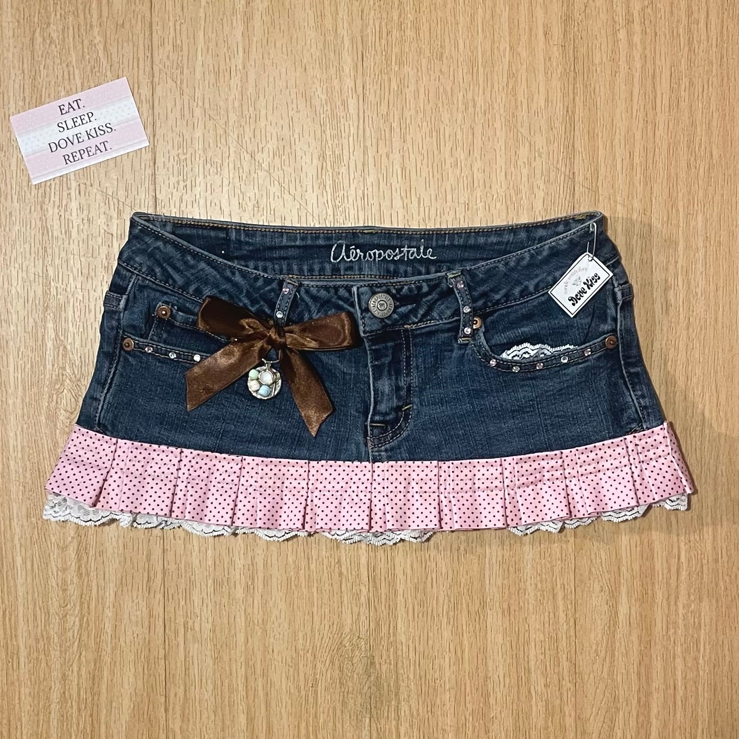 𓏲ּ𝄢 ‘𝐶𝑎𝑓𝑒 𝐷'𝑎𝑚𝑜𝑢𝑟’ Baby Pink Princess Micro Mini Skirt - SIZE XS