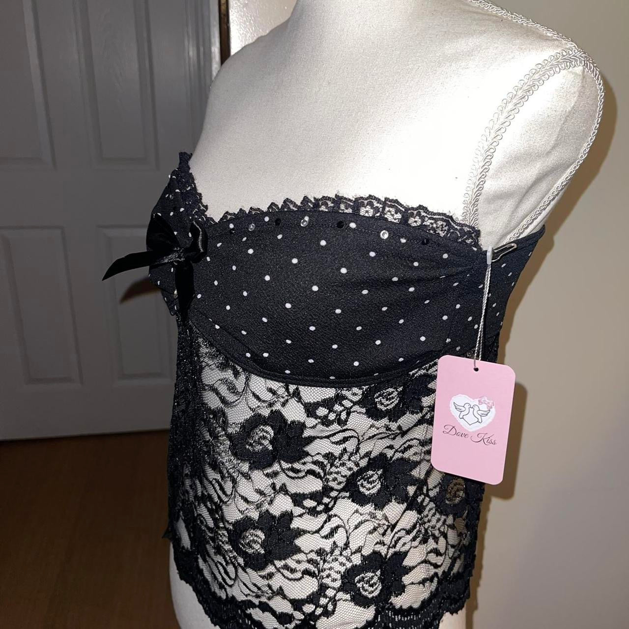 "LOCKHEART" Polka Dot Princess Top - SIZE L