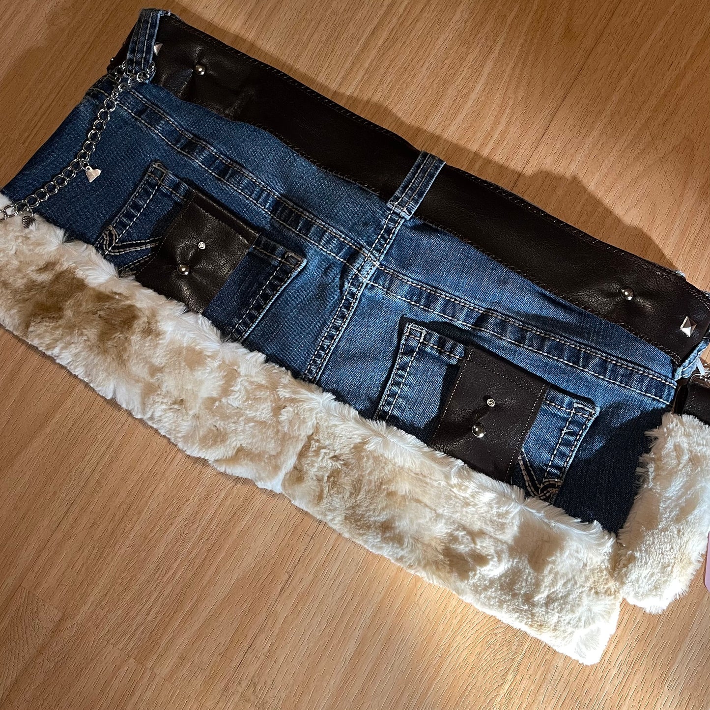 ROCKSTAR PRINCESS Micro Mini Faux Fur Skirt - SIZE XL