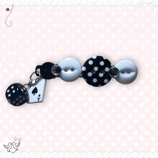✮⋆˙ OOAK ‘love game’ by Dove Kiss hair barrette ୨୧