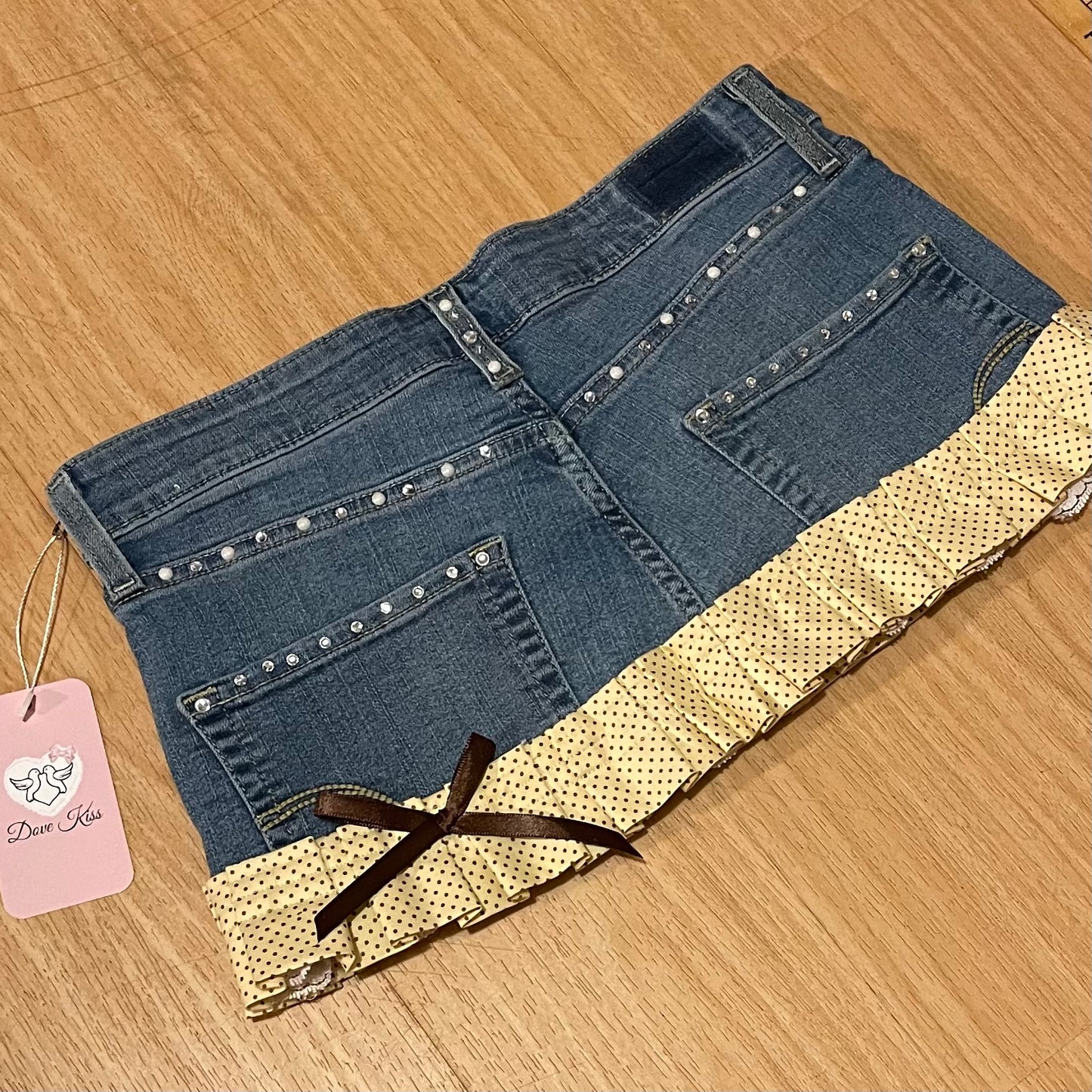 𓏲ּ𝄢 ‘𝐶𝑎𝑓𝑒 𝐷'𝑎𝑚𝑜𝑢𝑟’ Princess Micro Mini Skirt - SIZE S