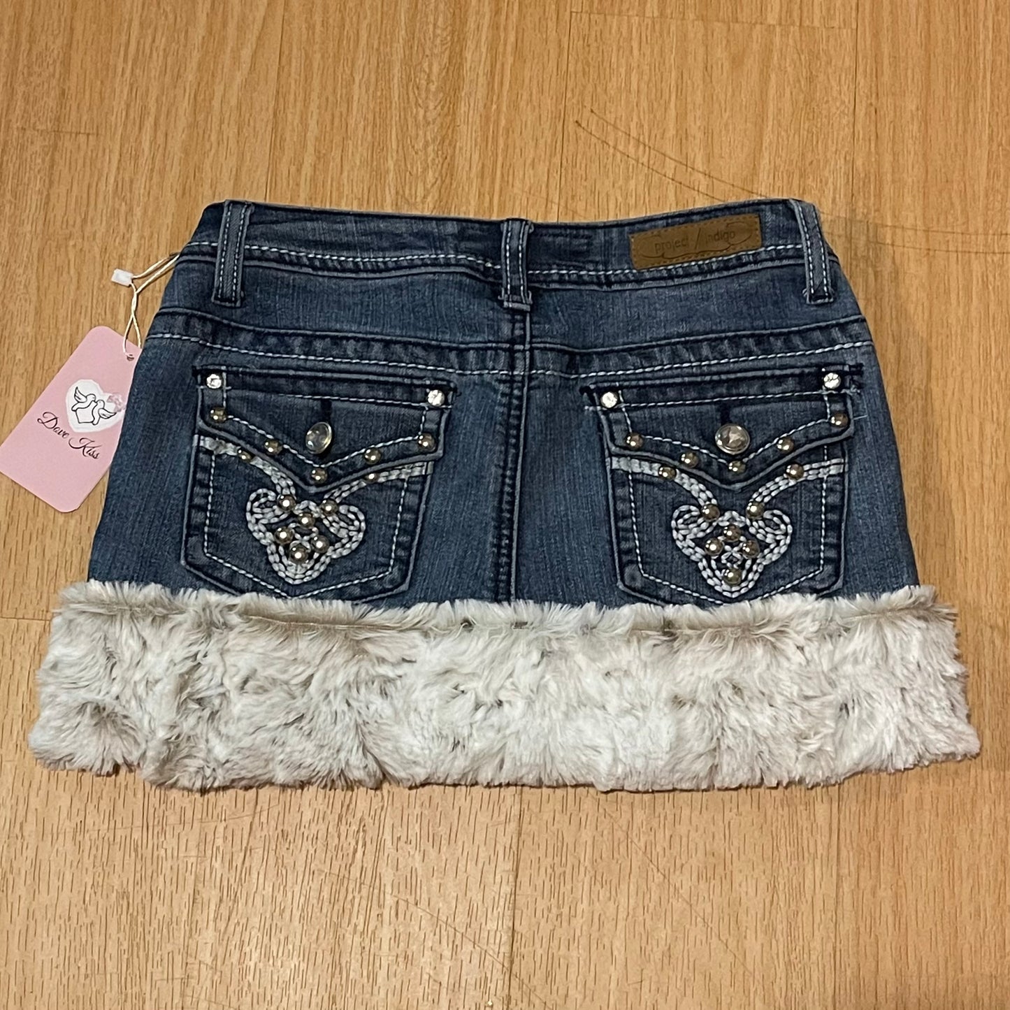 GLAMOUR PRINCESS Mini Faux Fur Skirt - SIZE XXS/XS