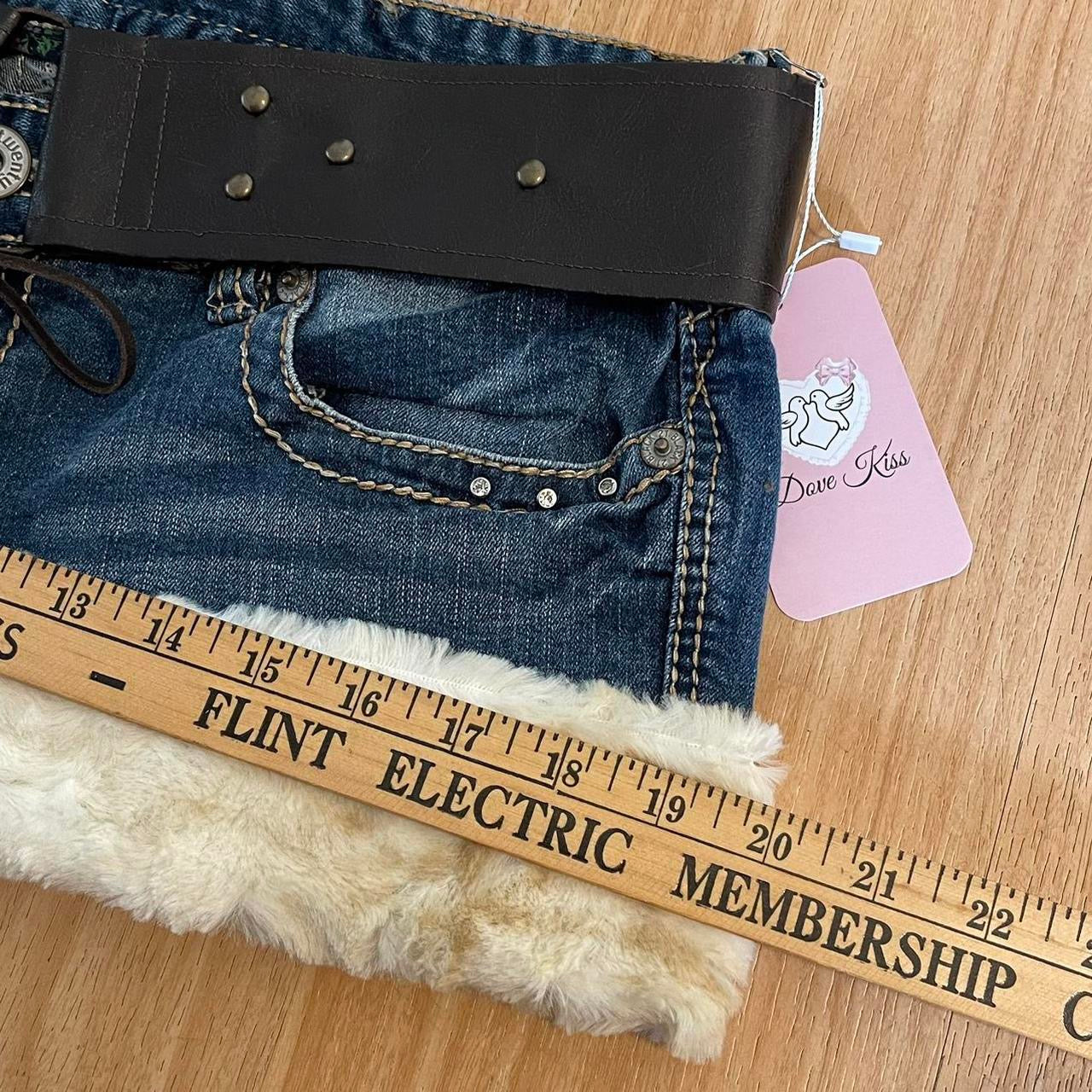 ROCKSTAR PRINCESS Micro Mini Faux Fur Skirt - SIZE L