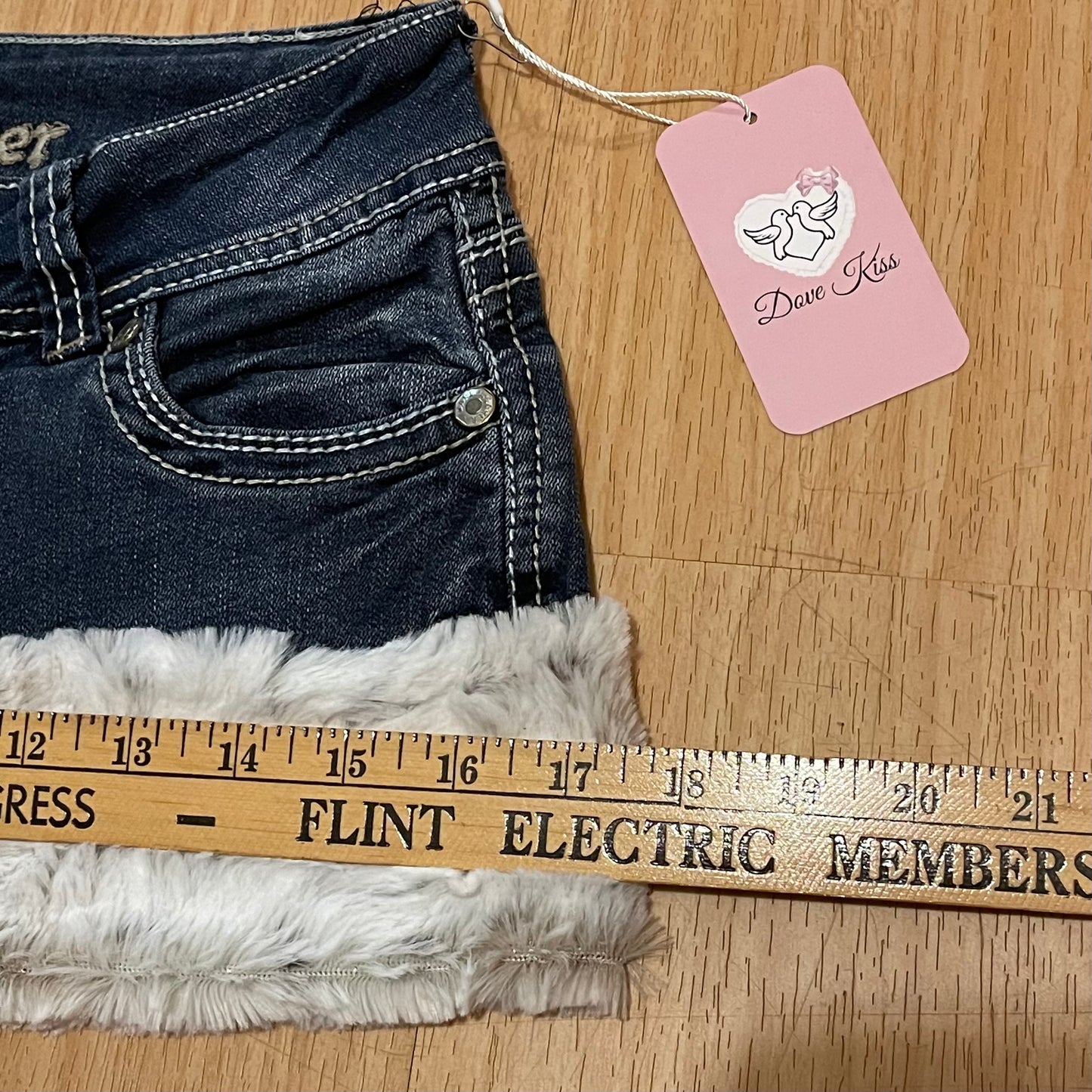 GLAMOUR PRINCESS Mini Faux Fur Skirt - SIZE XS