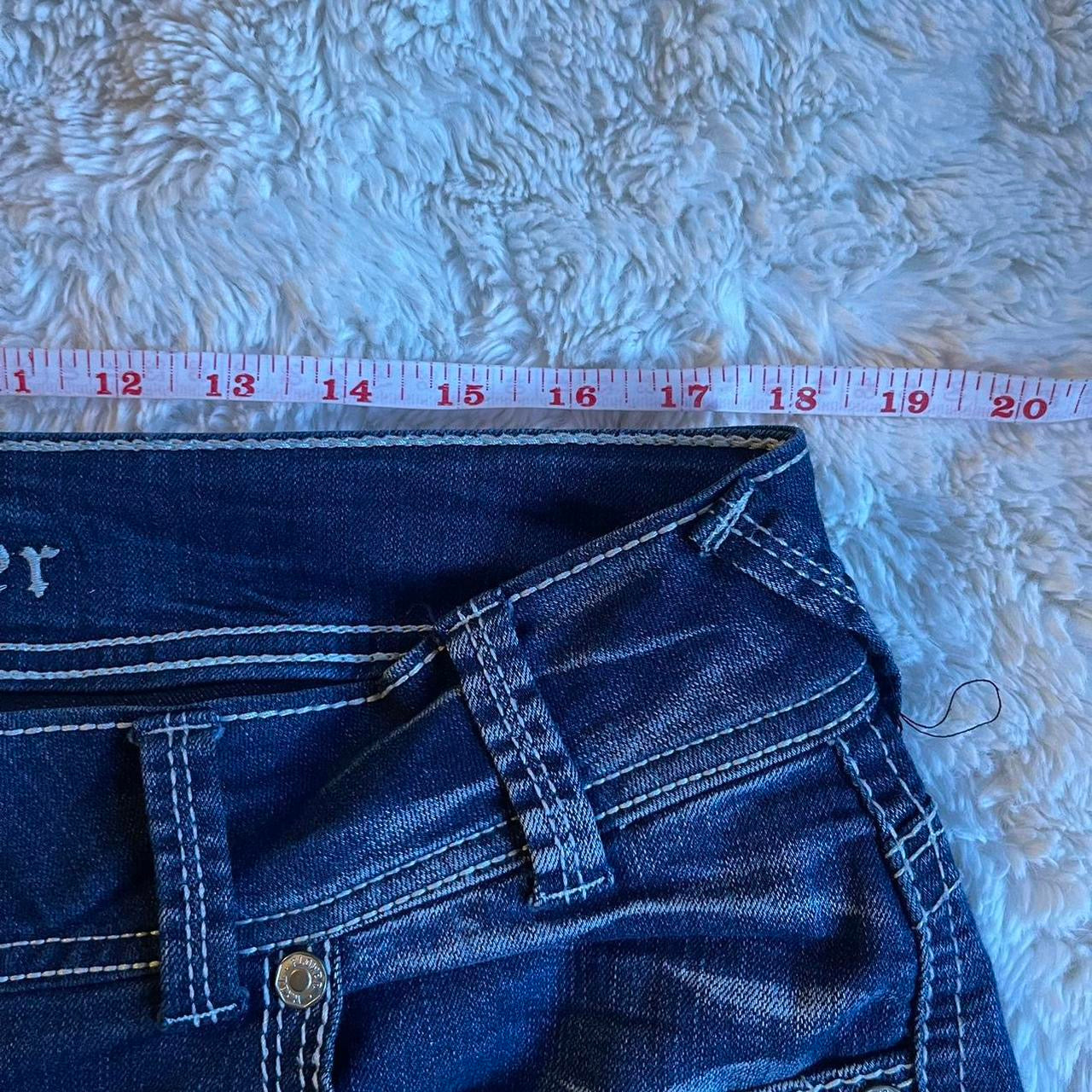 ୨୧ reworked OOAK vintage 70s brooklyn baby princess micro mini denim skirt with trim, lace and bows