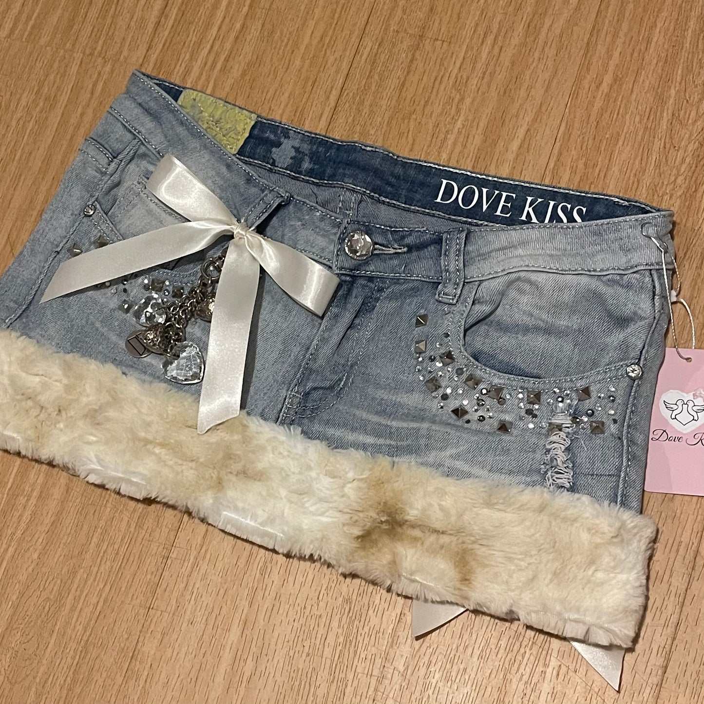 GLAMOUR PRINCESS Mini Faux Fur Skirt - SIZE M
