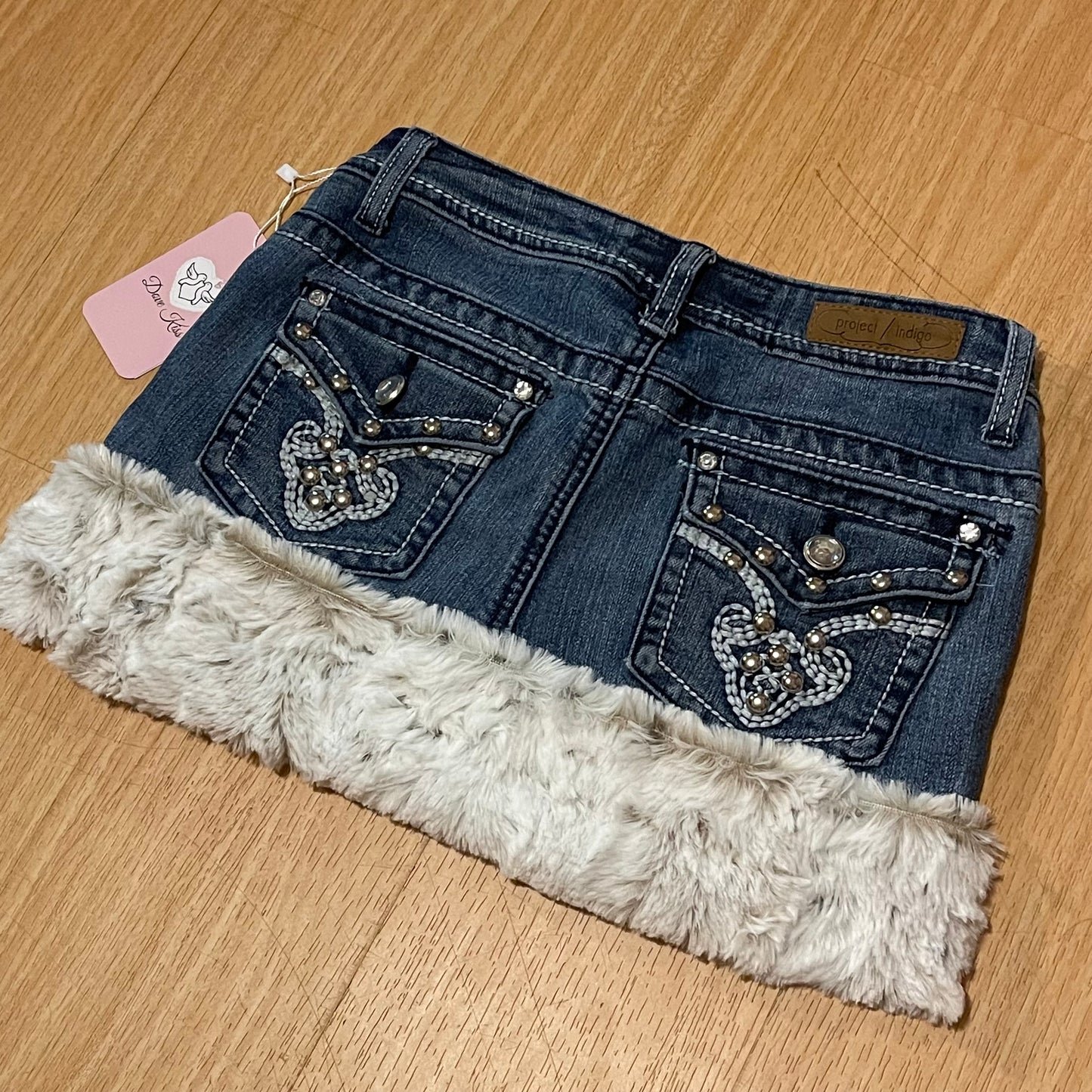 GLAMOUR PRINCESS Mini Faux Fur Skirt - SIZE XXS/XS