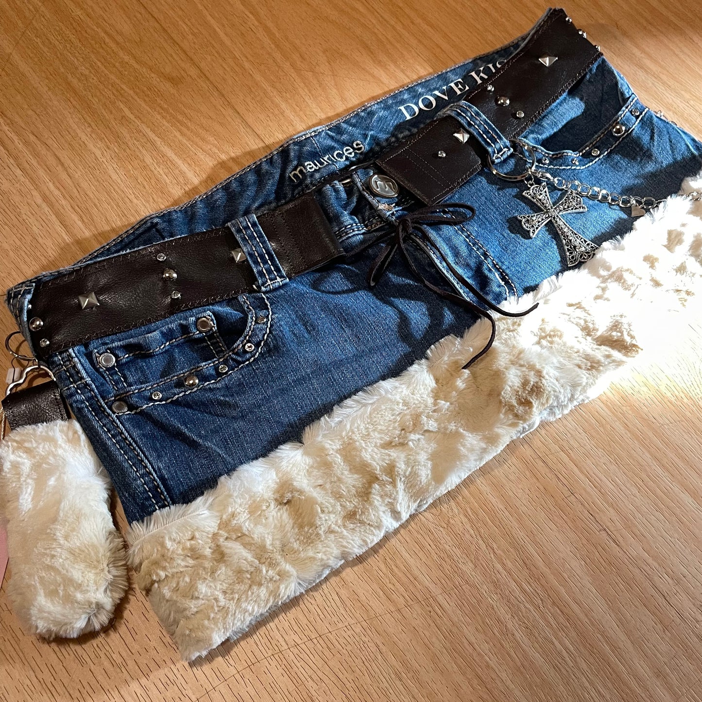 ROCKSTAR PRINCESS Micro Mini Faux Fur Skirt - SIZE XL