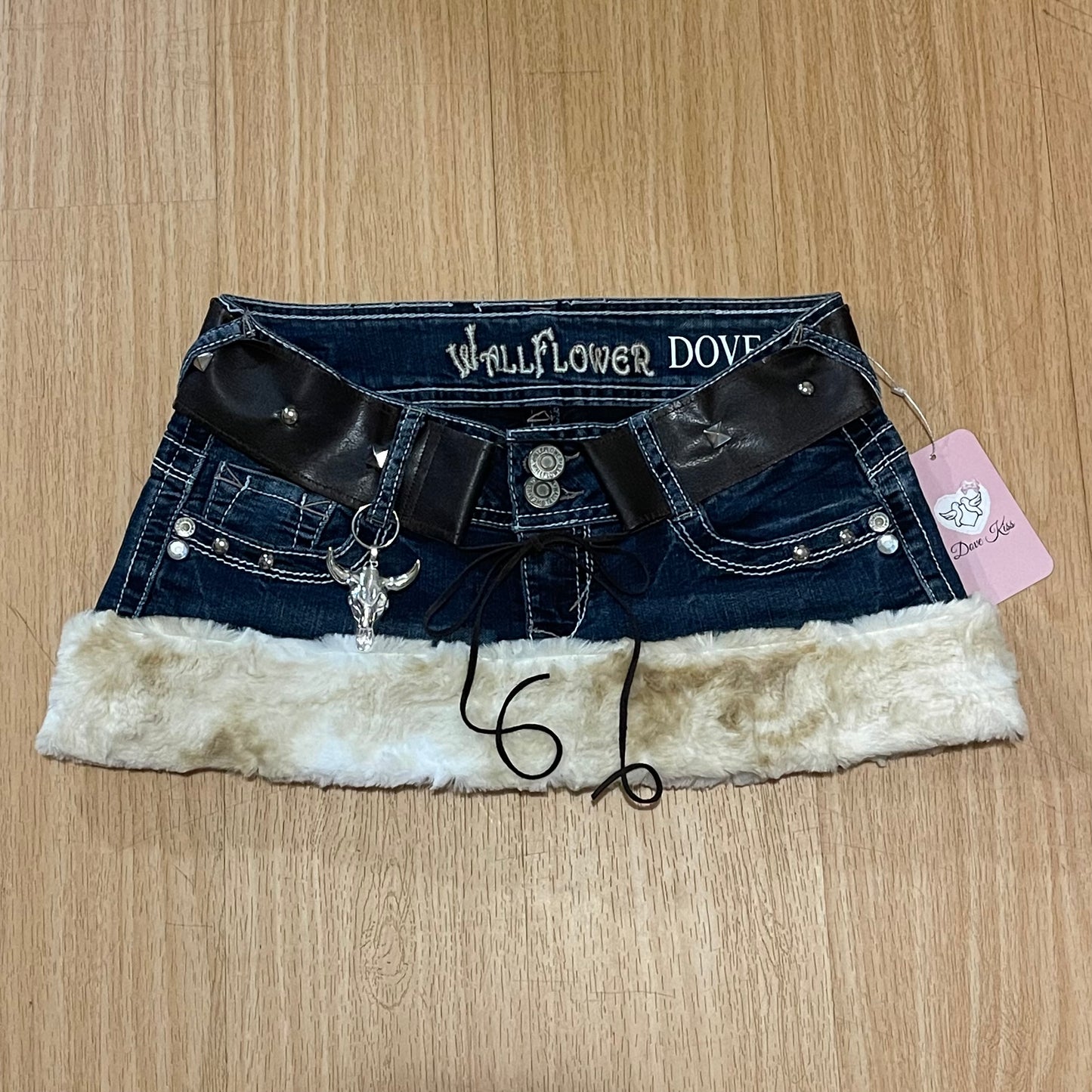 "ROCKSTAR PRINCESS" Micro Mini Faux Fur Skirt - SIZE XS/S