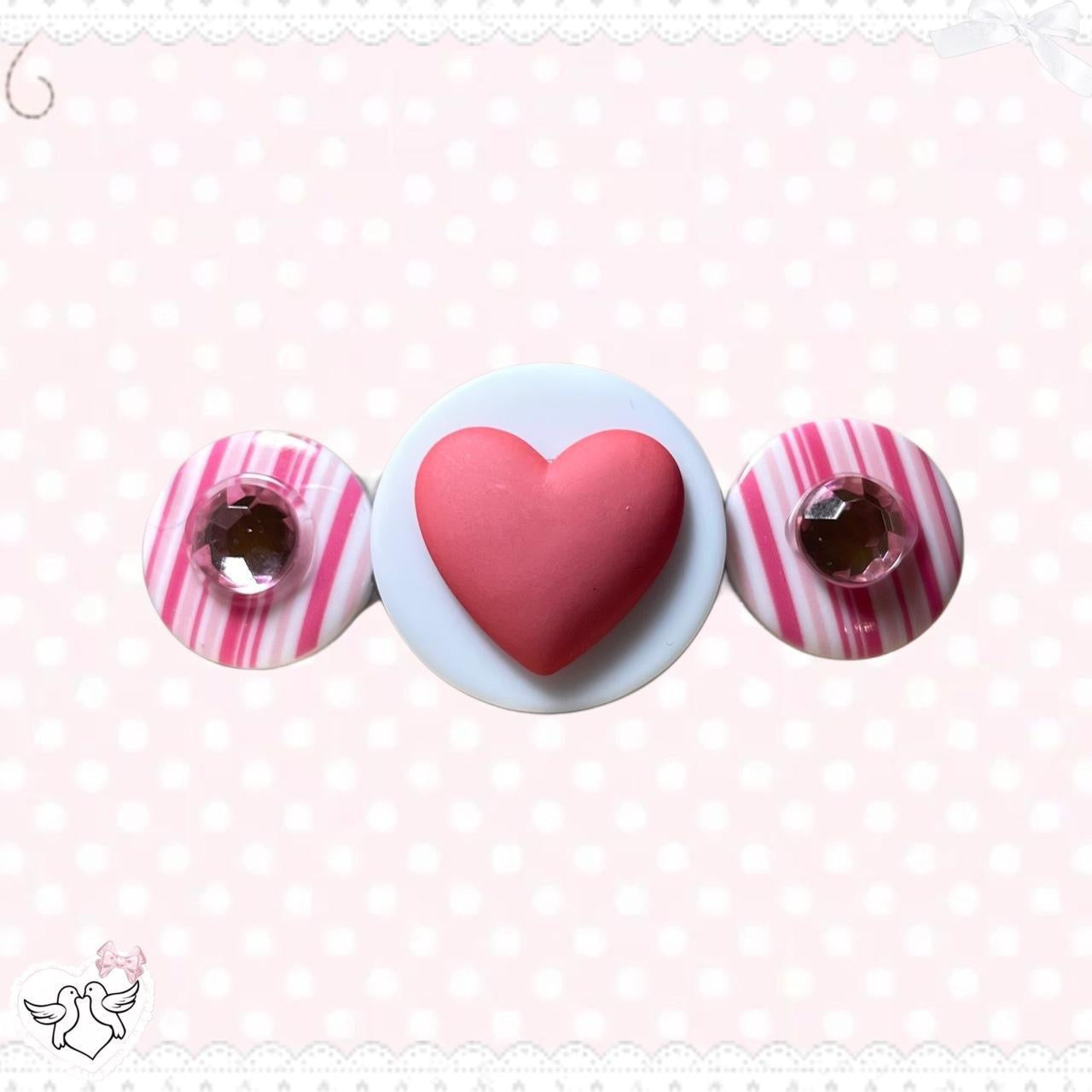 "CUPID'S KISS" Hair Barrette ୨୧