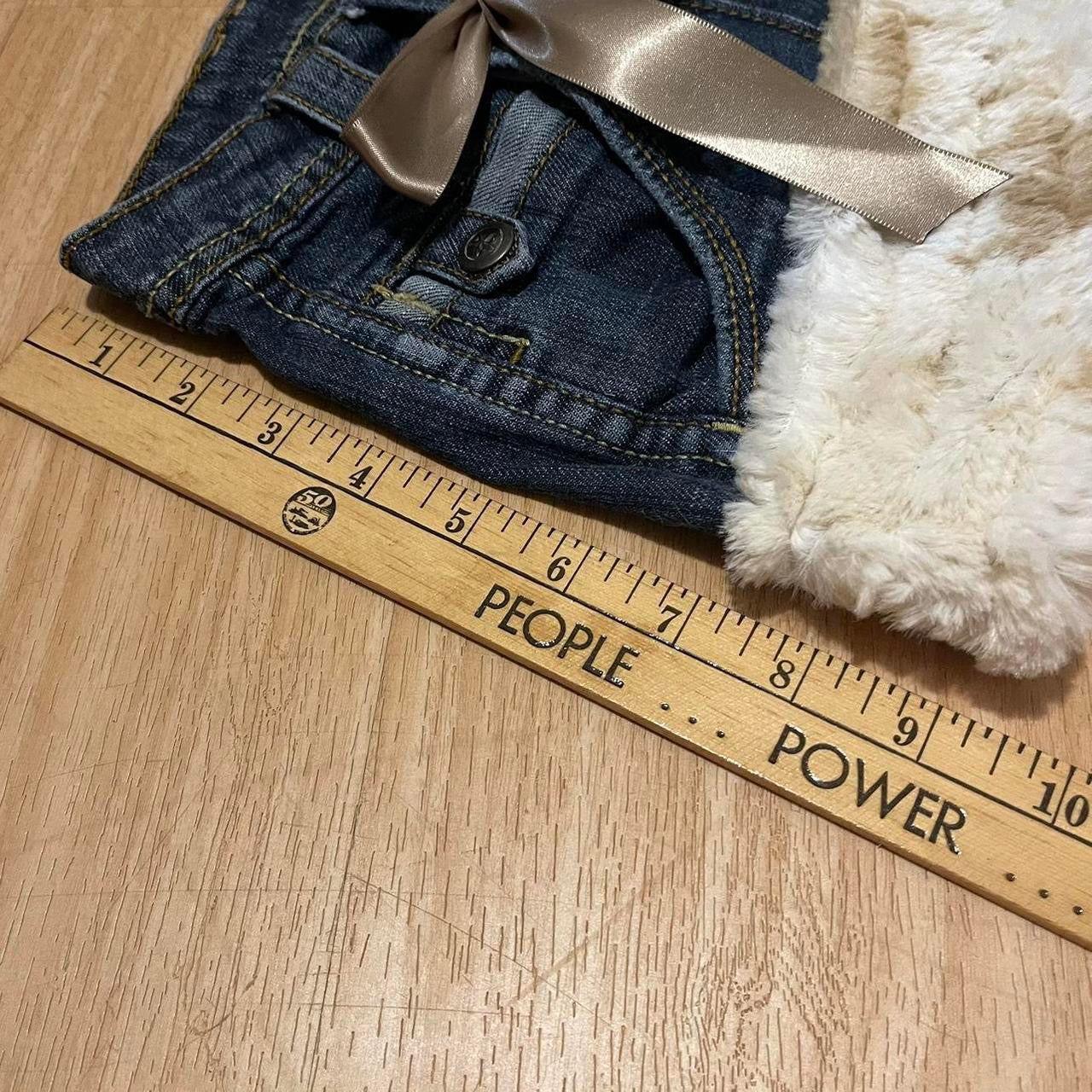 ୨୧ Grunge Princess Micro Mini Faux Fur Trim Skirt - SIZE S