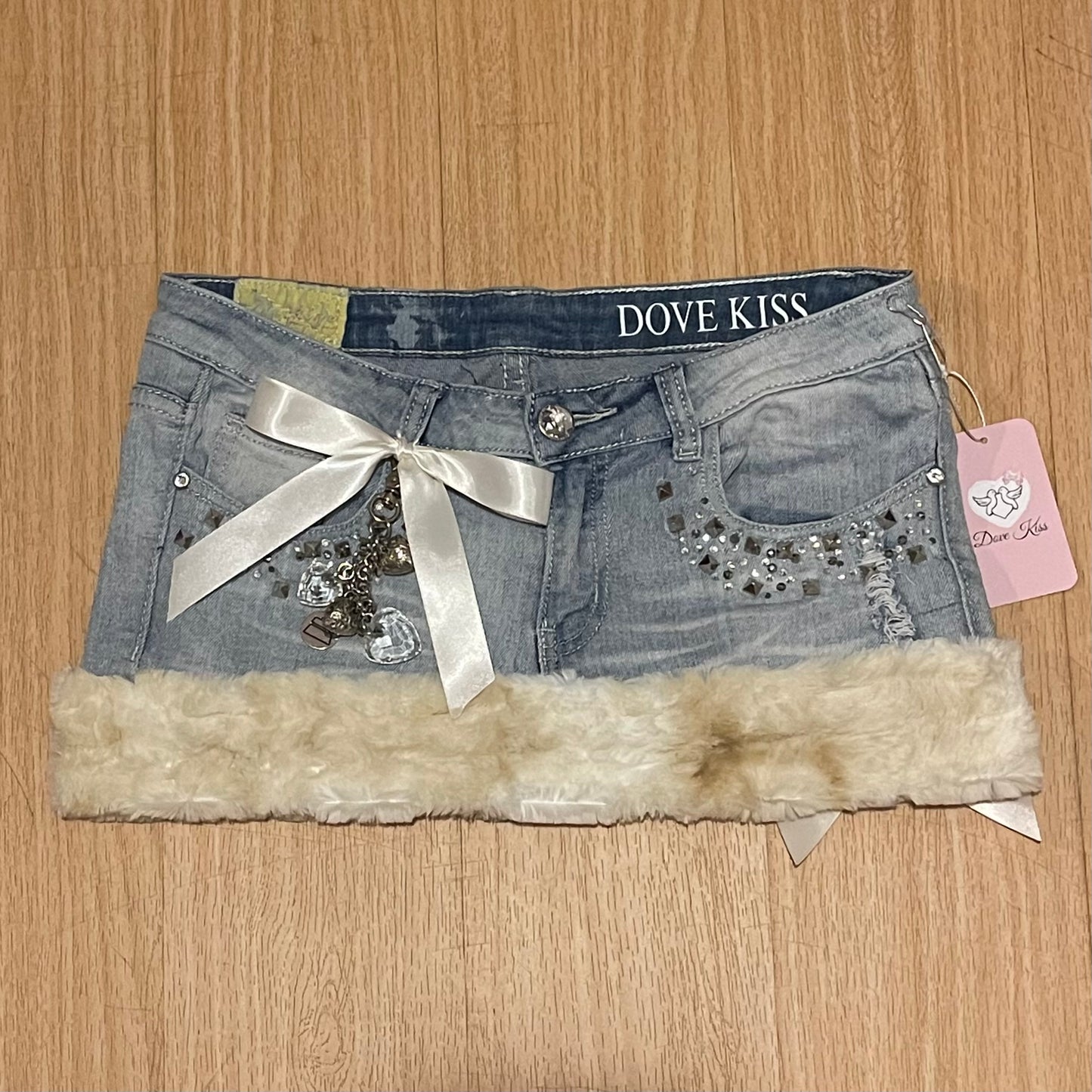 GLAMOUR PRINCESS Mini Faux Fur Skirt - SIZE M