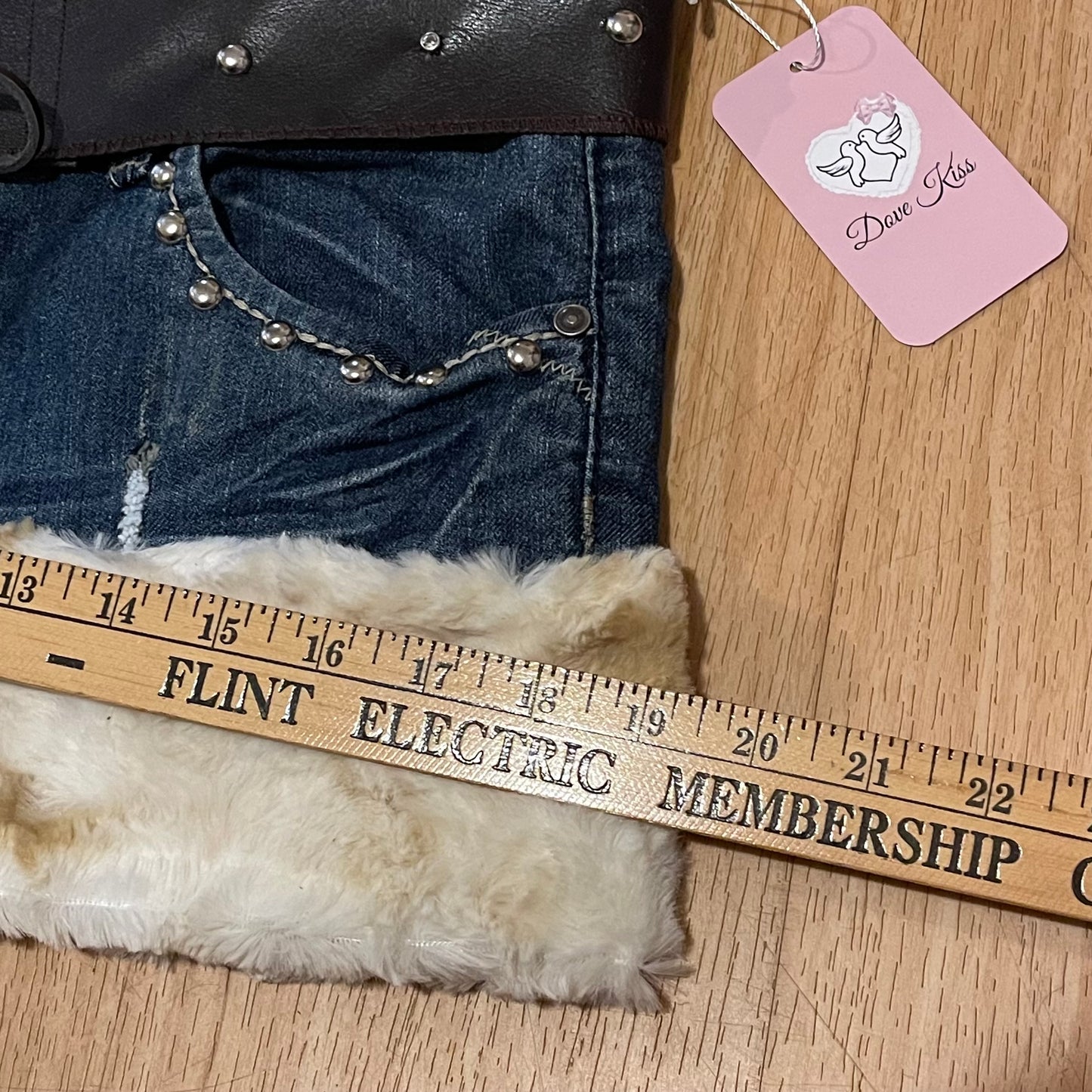 "ROCKSTAR PRINCESS" Micro Mini Faux Fur Skirt - SIZE L