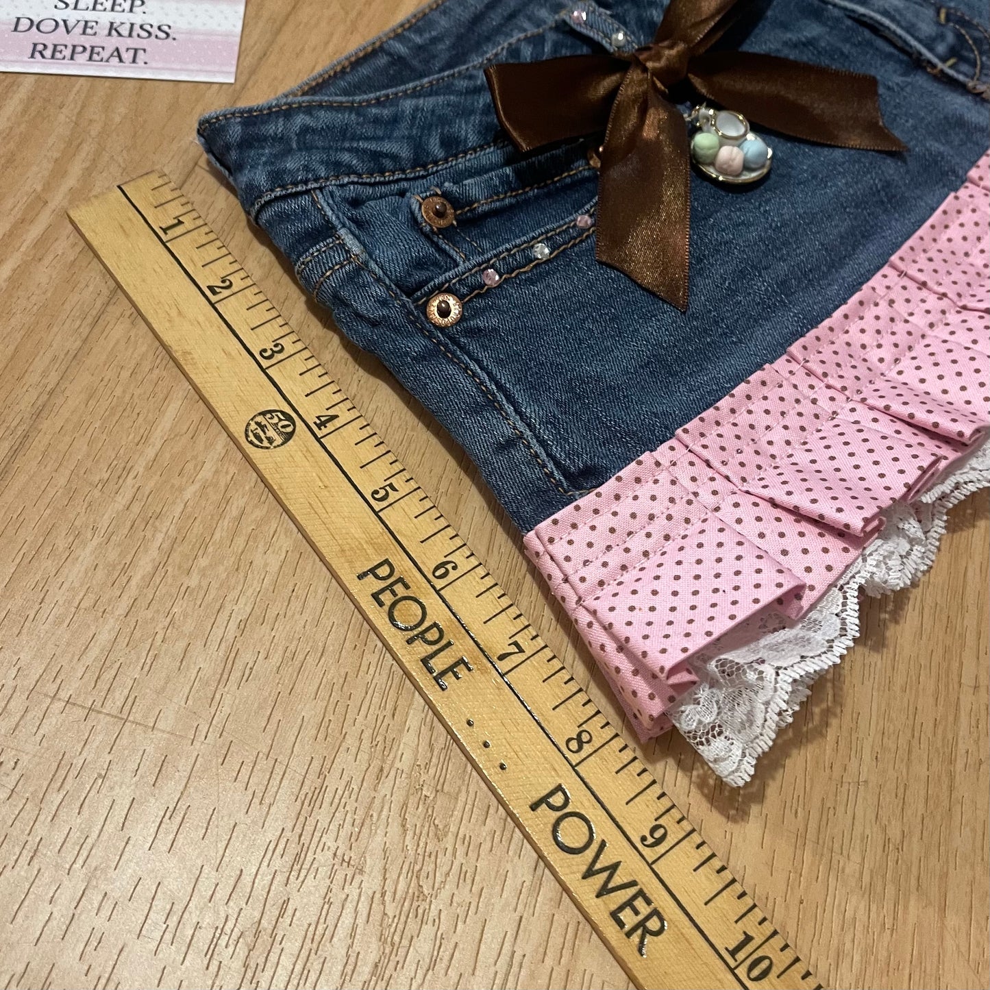 𓏲ּ𝄢 ‘𝐶𝑎𝑓𝑒 𝐷'𝑎𝑚𝑜𝑢𝑟’ Baby Pink Princess Micro Mini Skirt - SIZE XS