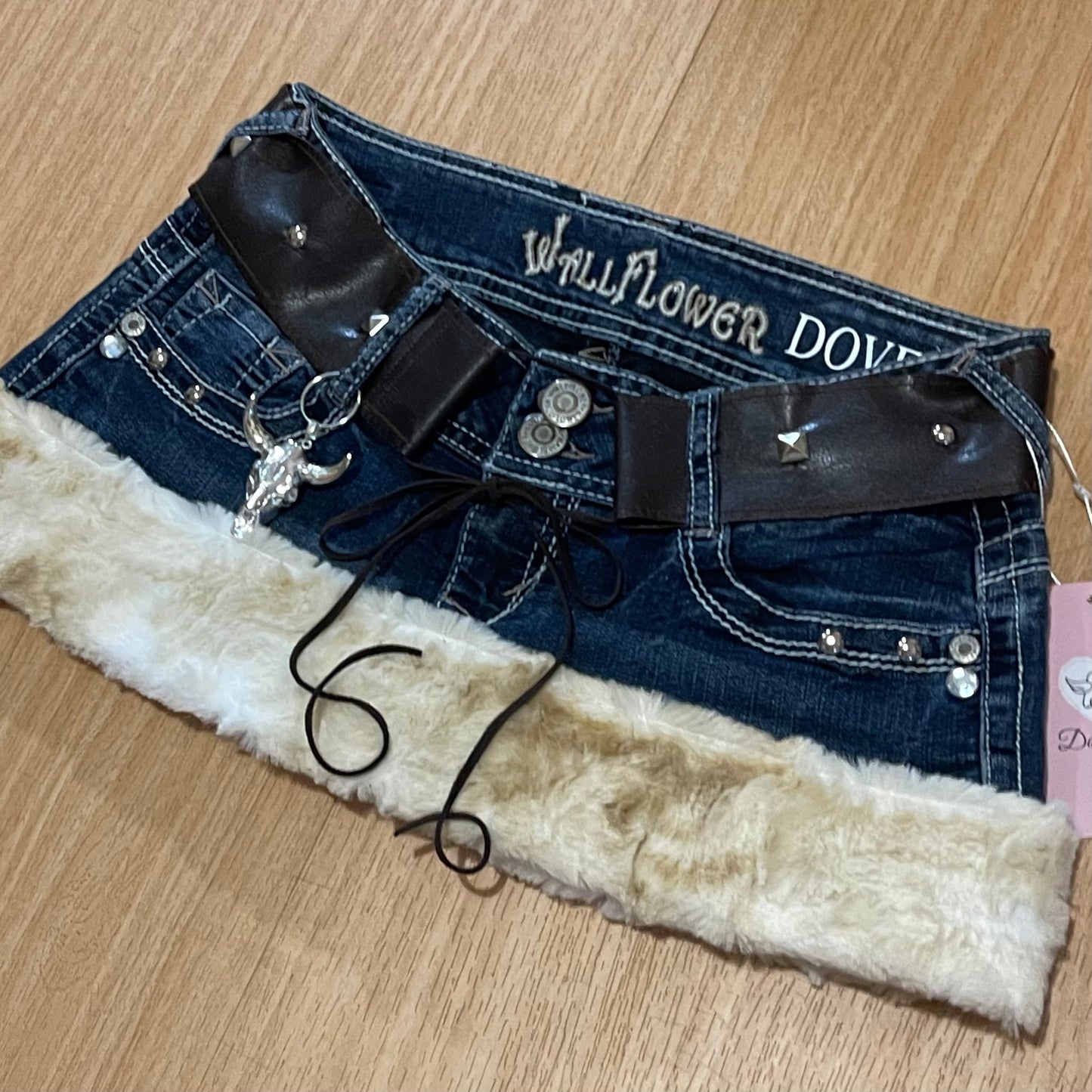 "ROCKSTAR PRINCESS" Micro Mini Faux Fur Skirt - SIZE XS/S